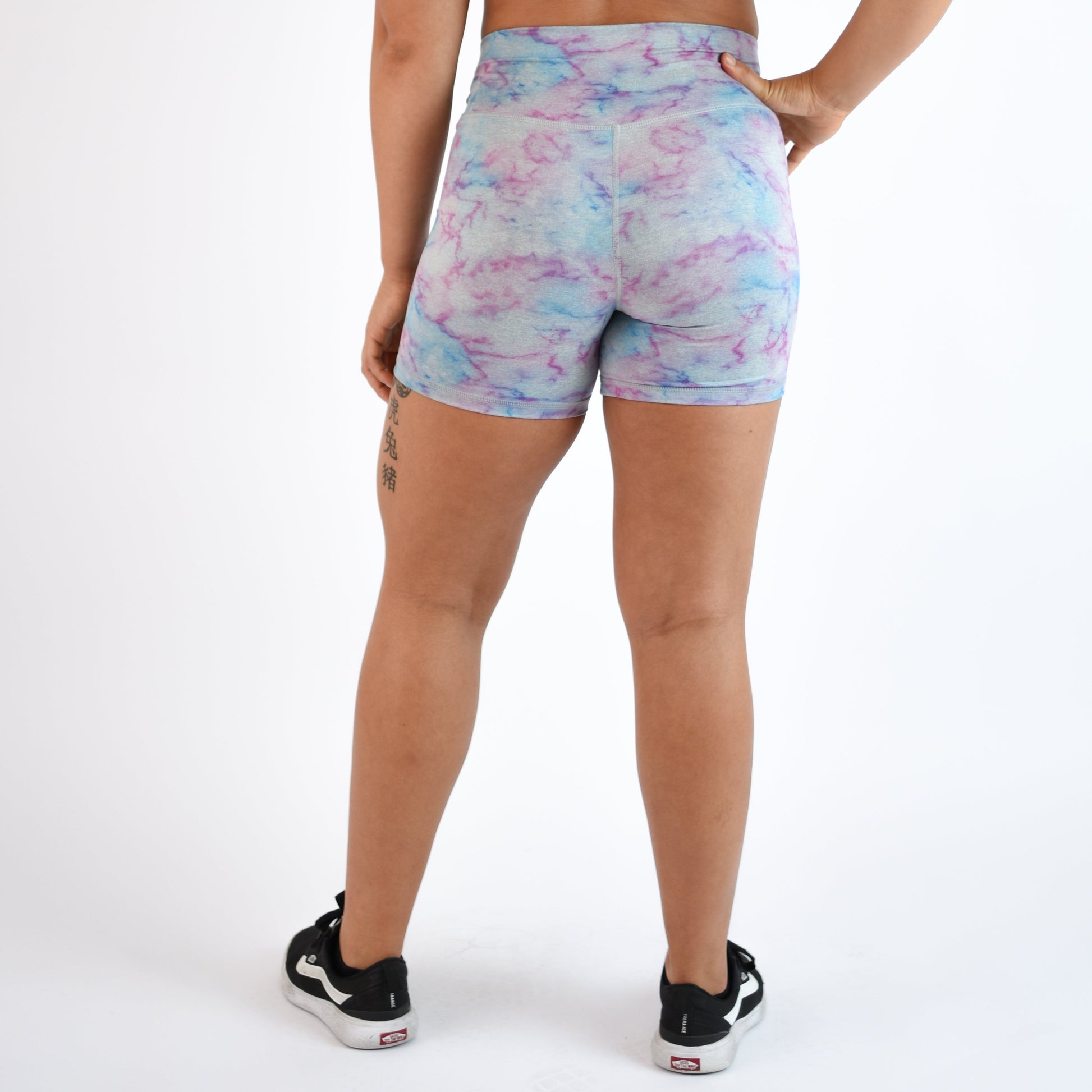 FLEO - Go Go Short 5" - High Rise - Shorts - marble-pink-6
