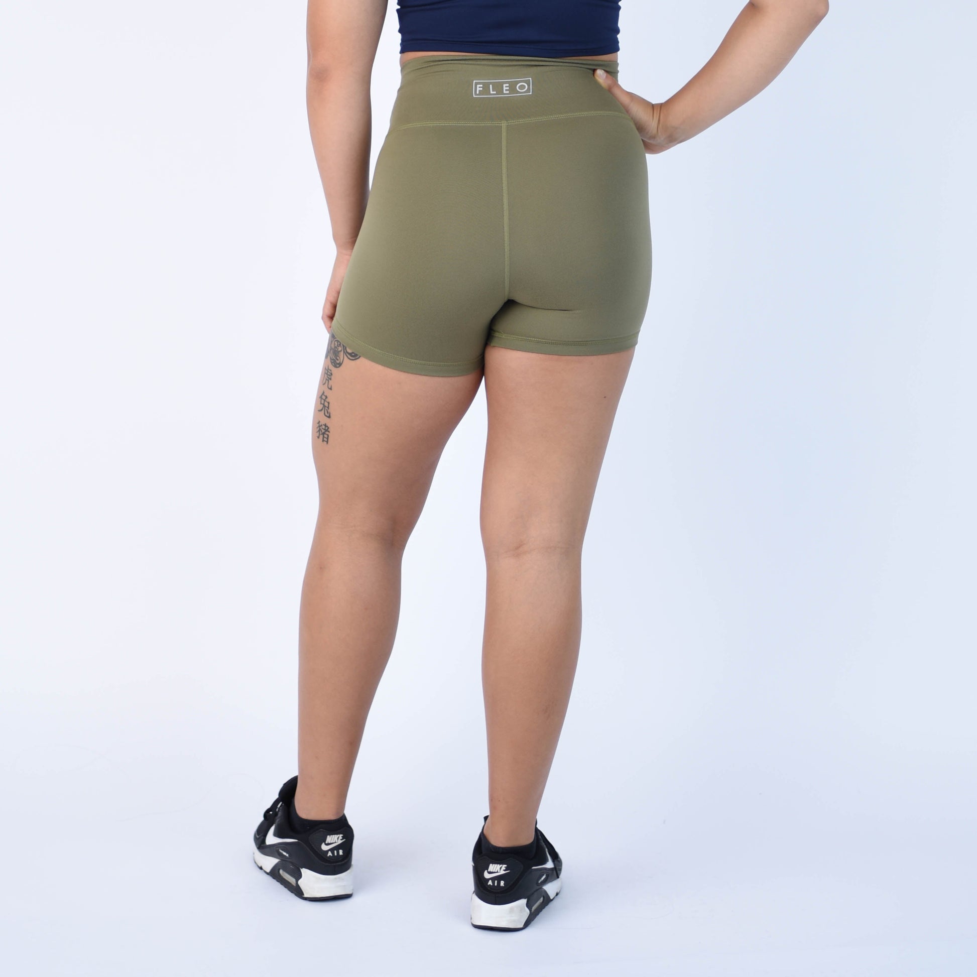 FLEO - True High Short 4" - Higher Rise - Shorts - martiniolive-6_a44e4ea7-41f5-4050-b09c-d1e8b4c62a97