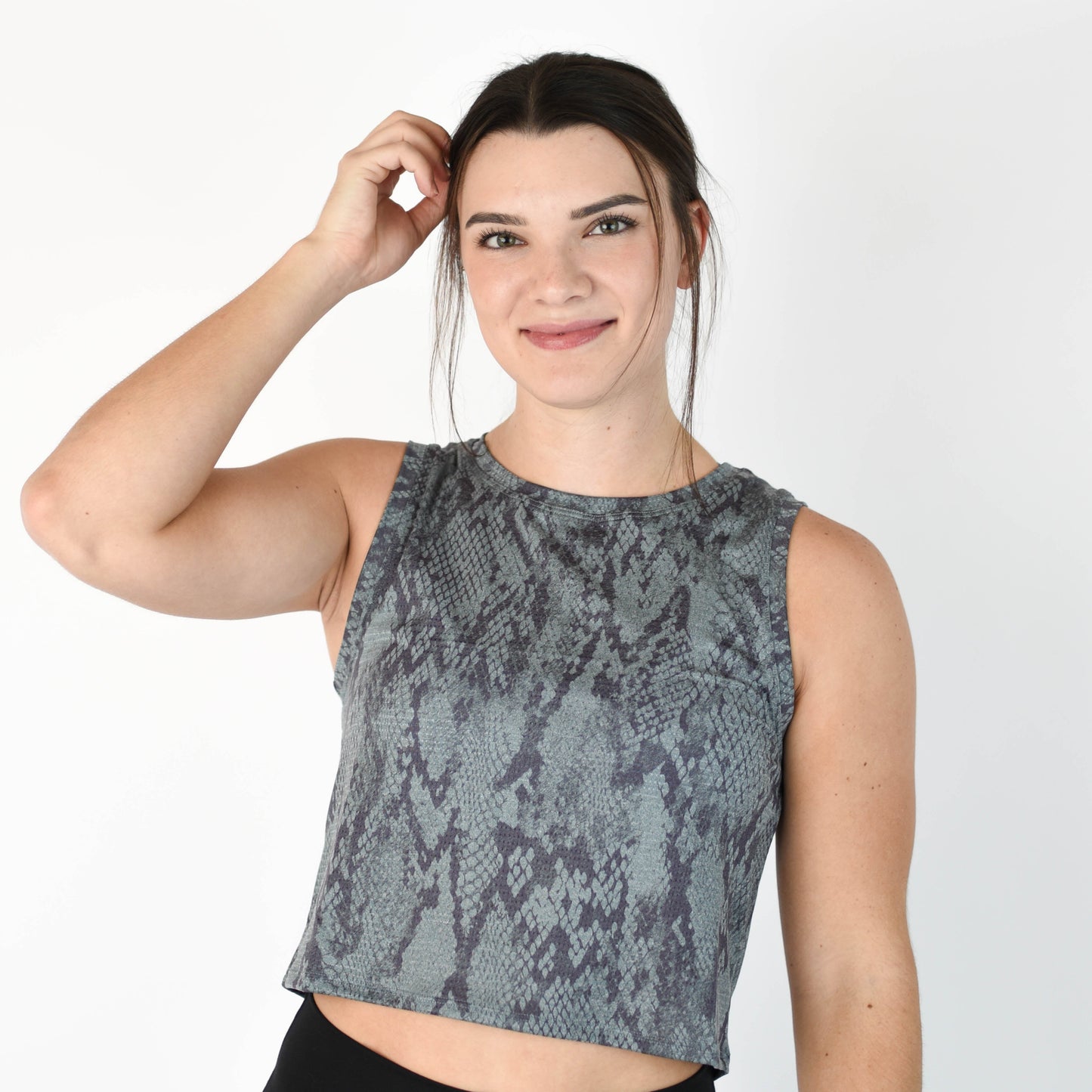 FLEO - Dylan Muscle Crop - Moonlit Python - Sale - moonlit-python-2