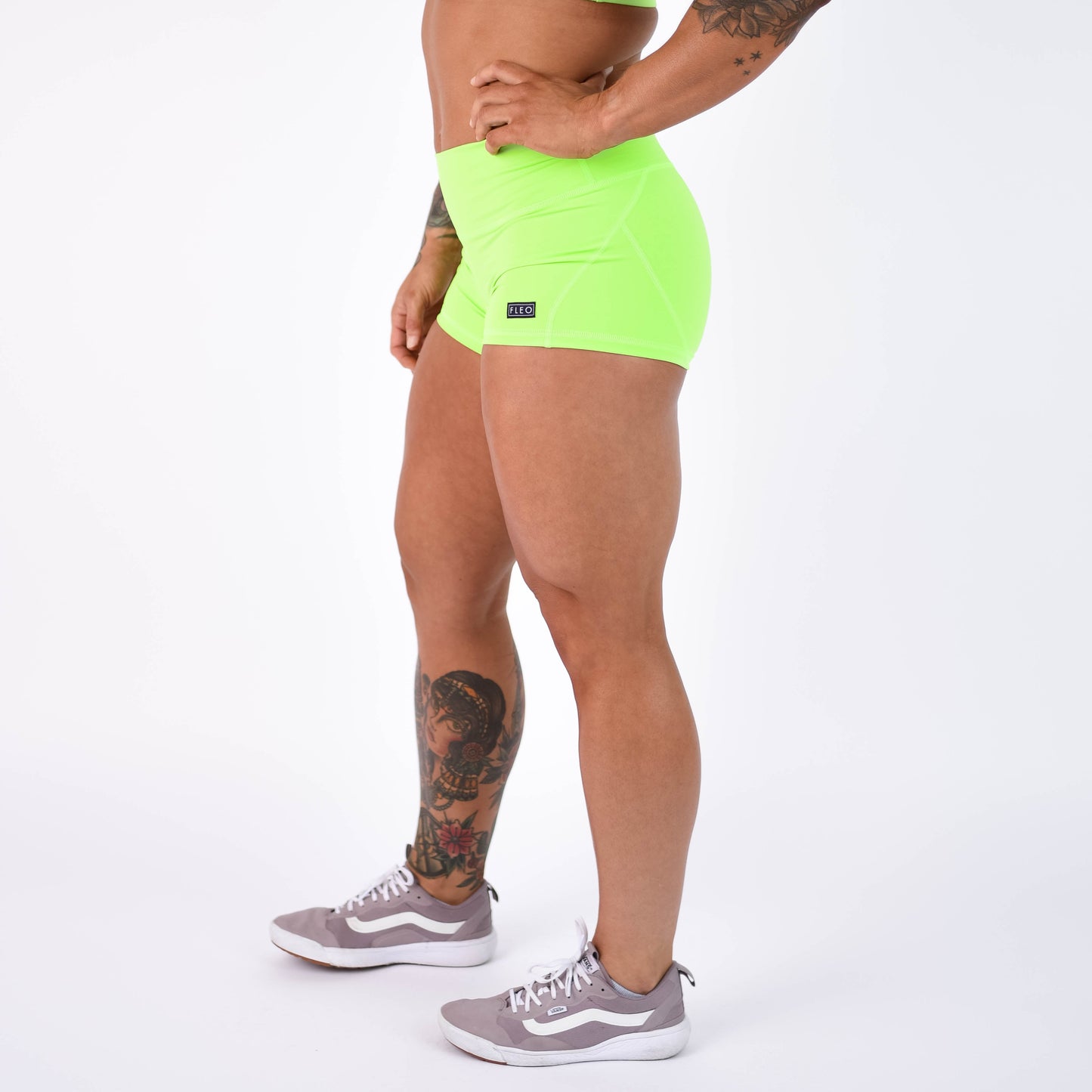 FLEO - Apex Contour Short 3.25" - Mid Rise - Shorts - neon-green-3_4ef28109-974c-4781-8039-f61c1c21011f