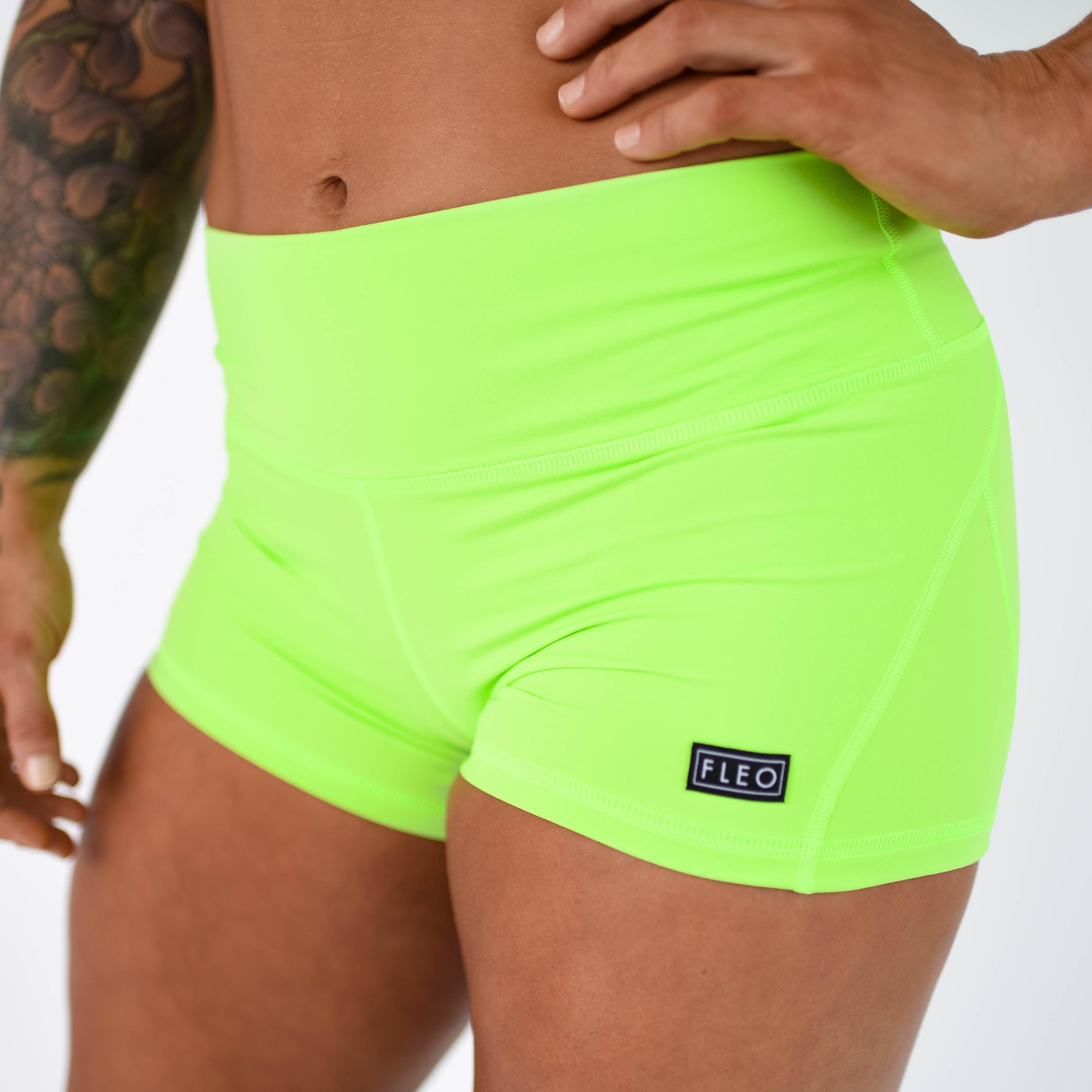 FLEO - Apex Contour Short 3.25" - Mid Rise - Shorts - neon-green-4_73e020ef-5725-49b2-b281-5842962cb705