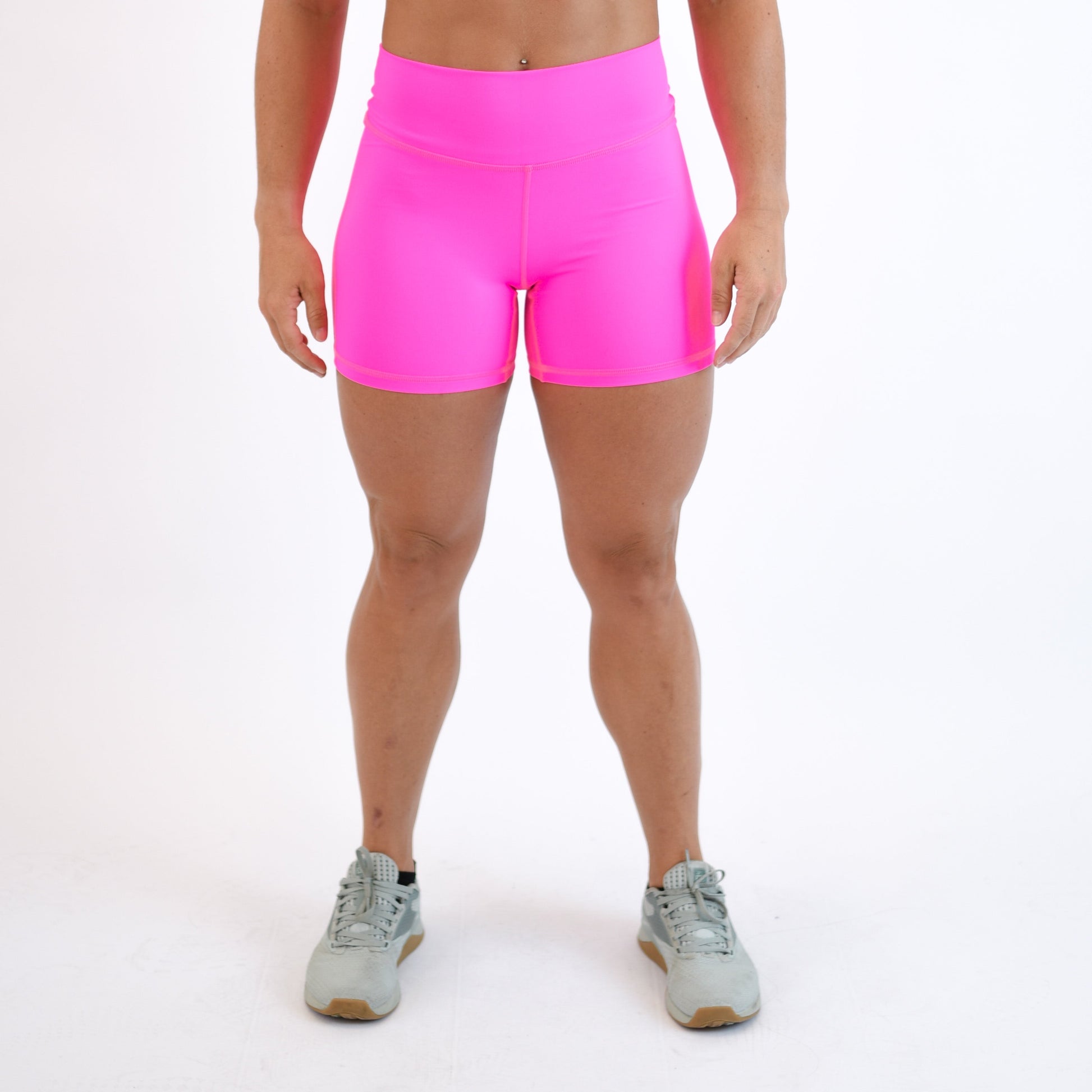 FLEO - Go Go Short 5" - High Rise - Shorts - neon-pink-1_bbb66460-94ce-4dc2-8c22-bcff28a37699