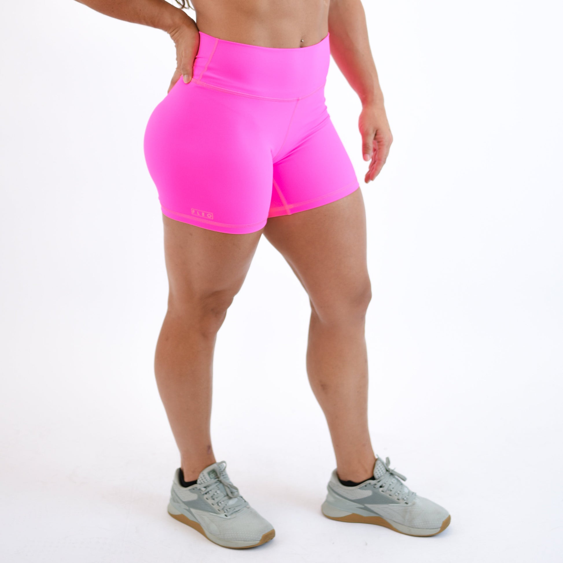 FLEO - Go Go Short 5" - High Rise - Shorts - neon-pink-2_3422a3dc-d2c9-4f49-bb70-b5f91623c585