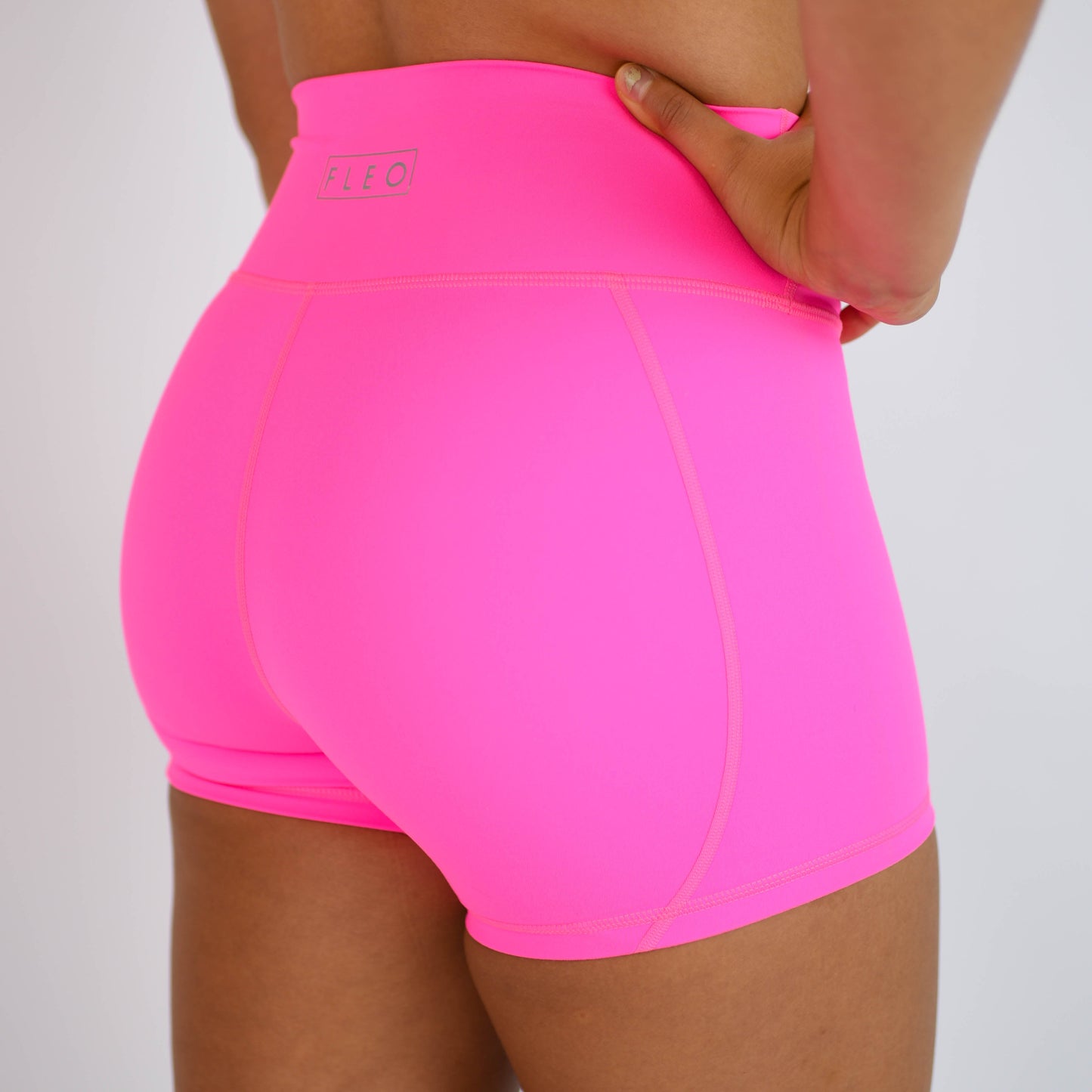 FLEO - Neon Pink True High Contour - Shorts - neon-pink-5_2067381c-51ce-4426-99cd-59e62b5425d1
