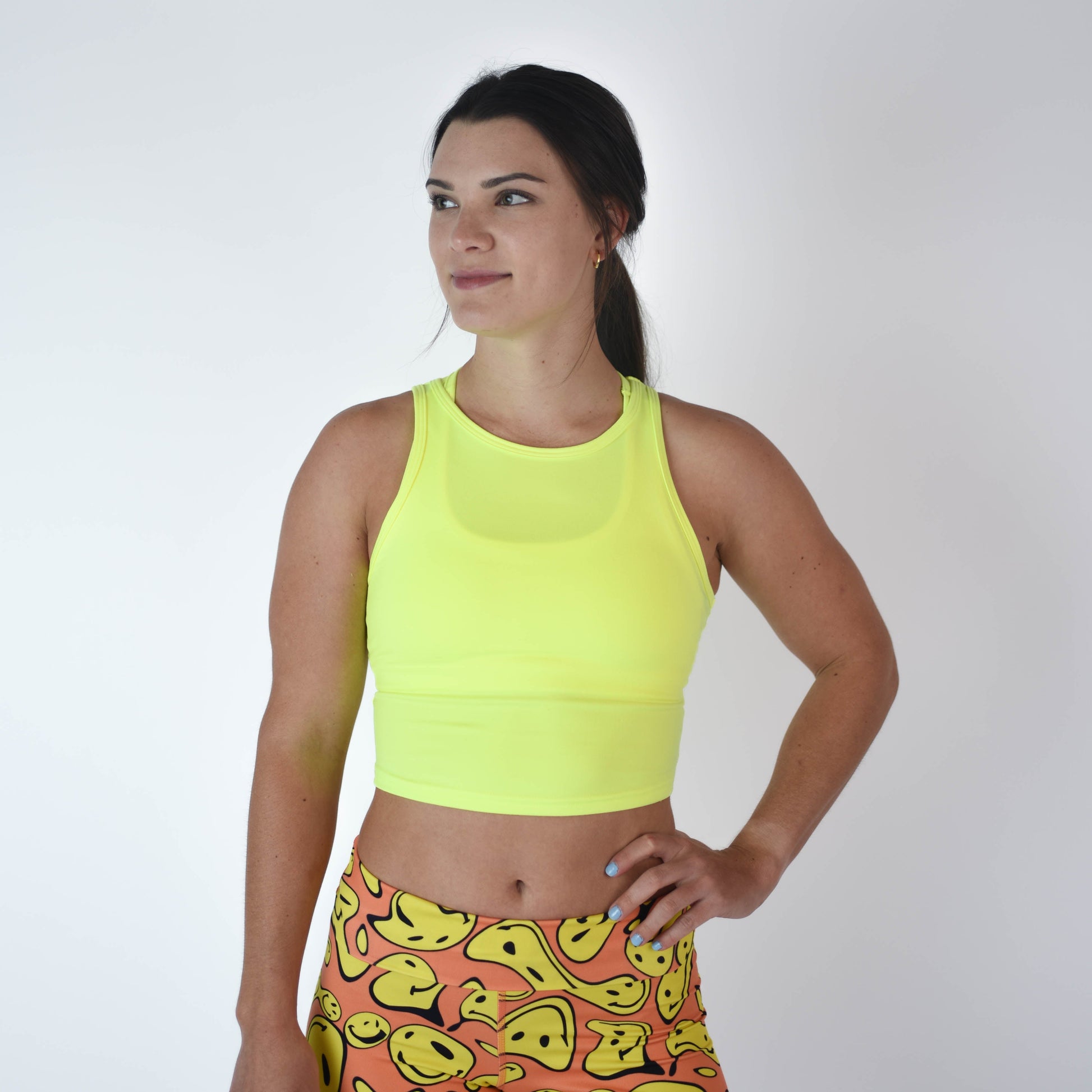 FLEO - Tempo Crop Tank - Fitted - Tank - neon-yellow-2_edf1d87f-4679-4aff-9f8a-b4dbbd2f08ff