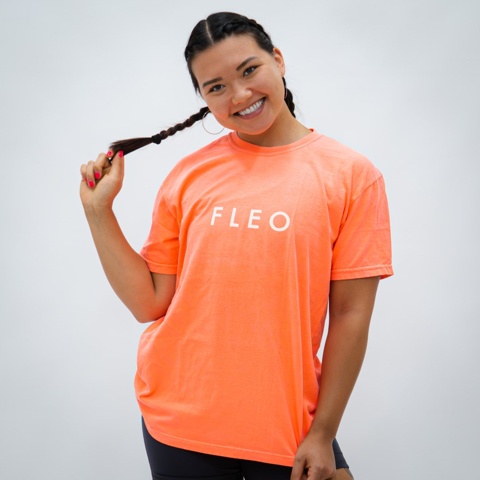 FLEO - FLEO Oversized Tee - T - neonorangetee-2