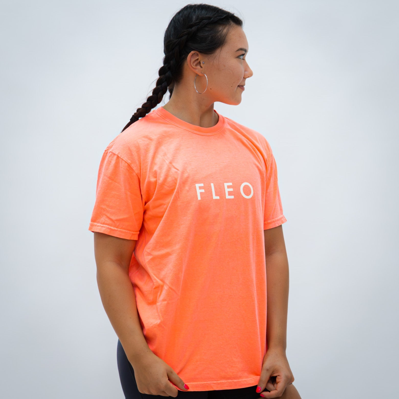 FLEO - FLEO Oversized Tee - T - neonorangetee-3