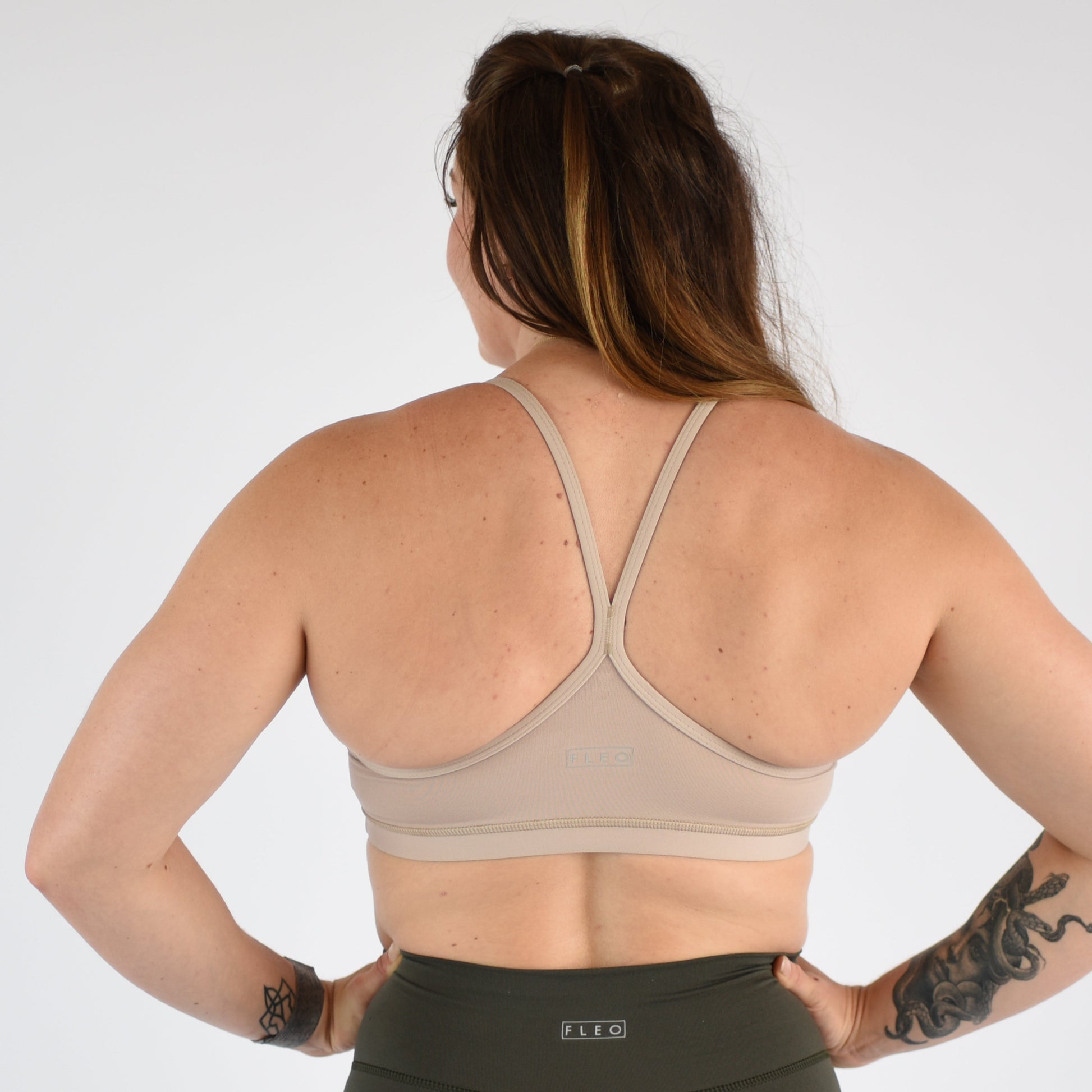 FLEO - Cami Sports Bra - Light Support - Sale - nude-cami-4