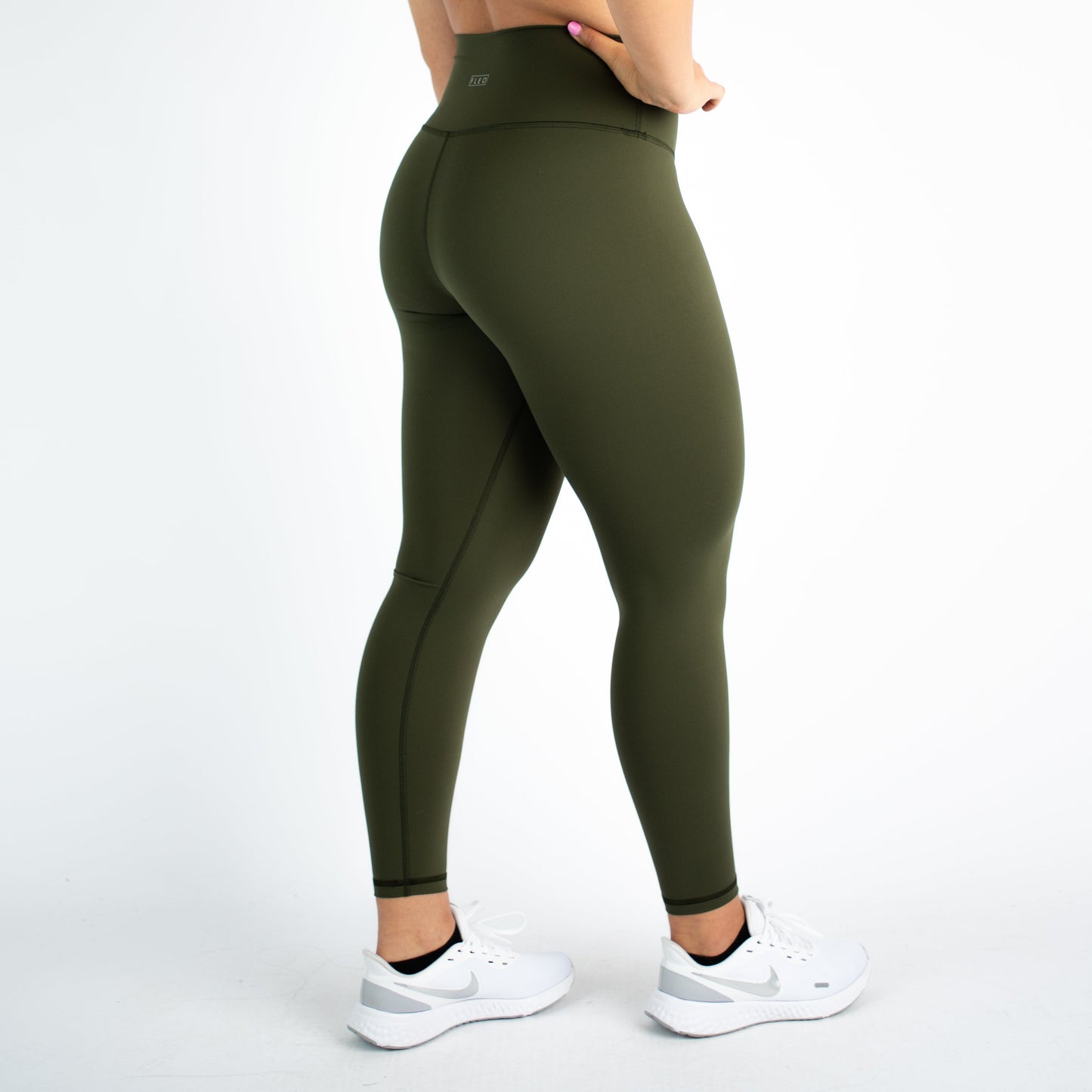 FLEO - Super High Legging - Higher Rise - Leggings - olive-4_1b360ea6-bc90-495b-a6a0-5900d82ae472