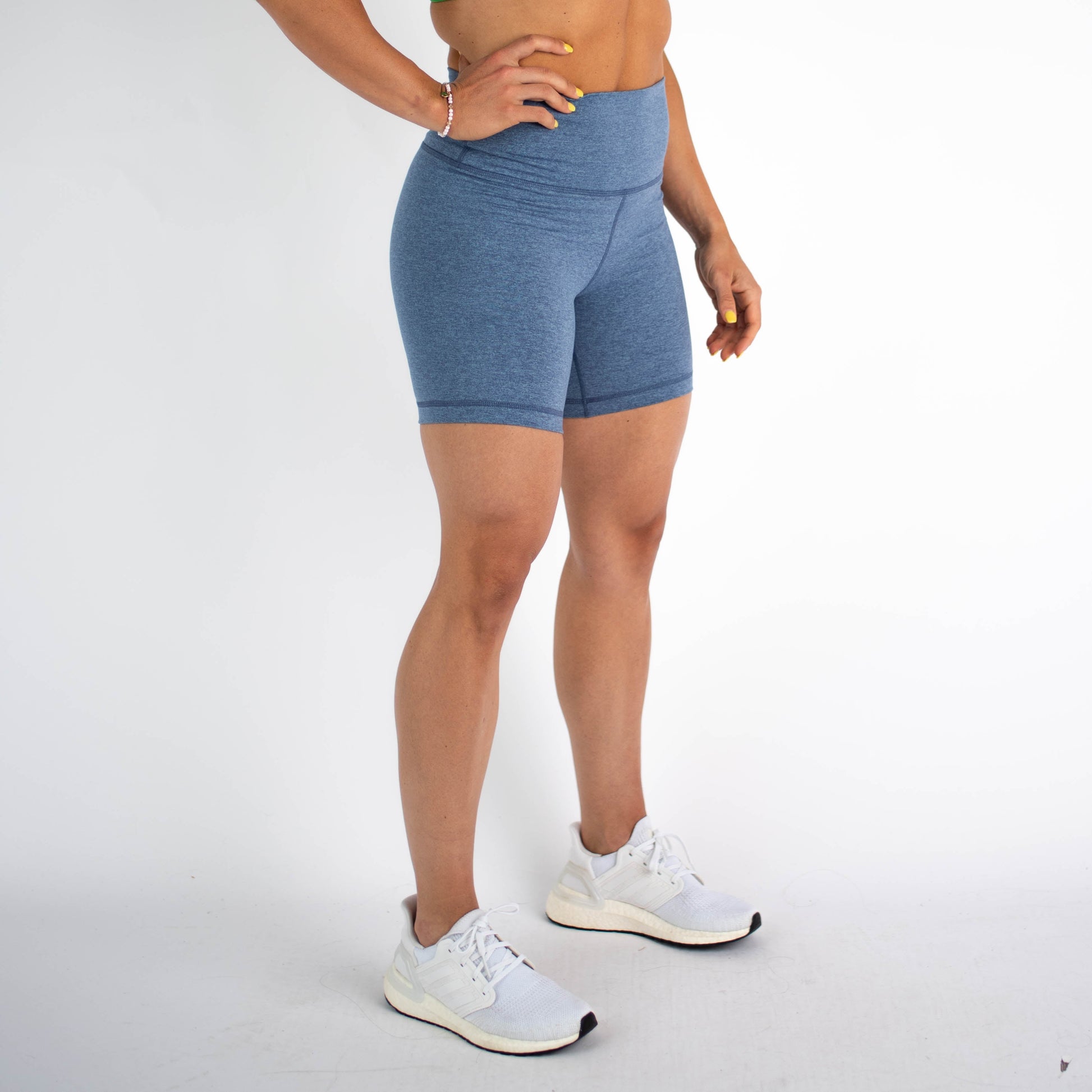 FLEO - Heather Olympus Blue Biker - Shorts - oly-blue-2