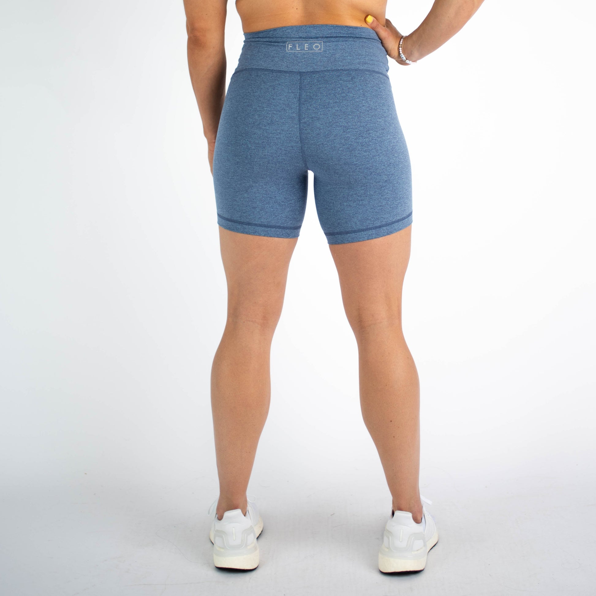 FLEO - Heather Olympus Blue Biker - Shorts - oly-blue-6_4f9b3f57-a320-461a-8952-a11112a9d665