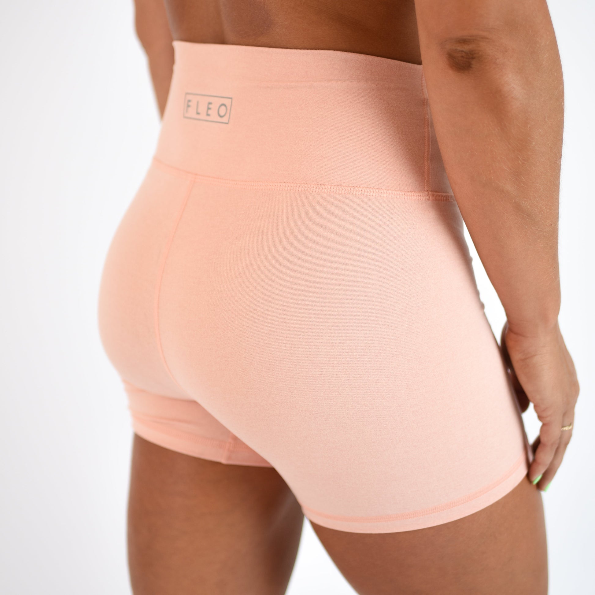 FLEO - True High Short 4" - Higher Rise - Shorts - peach-4_ee7cf470-b81d-47c3-a9ea-2bb8661d8af3