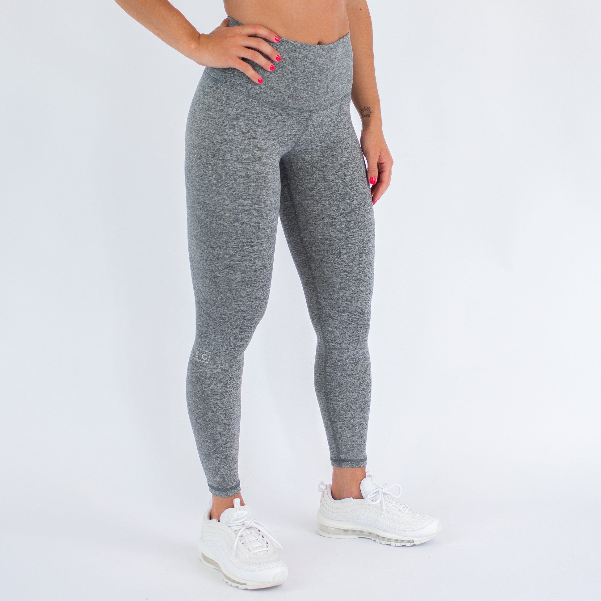 FLEO - El Toro Leggings 25" - High Rise - Leggings - peat_white25_-2