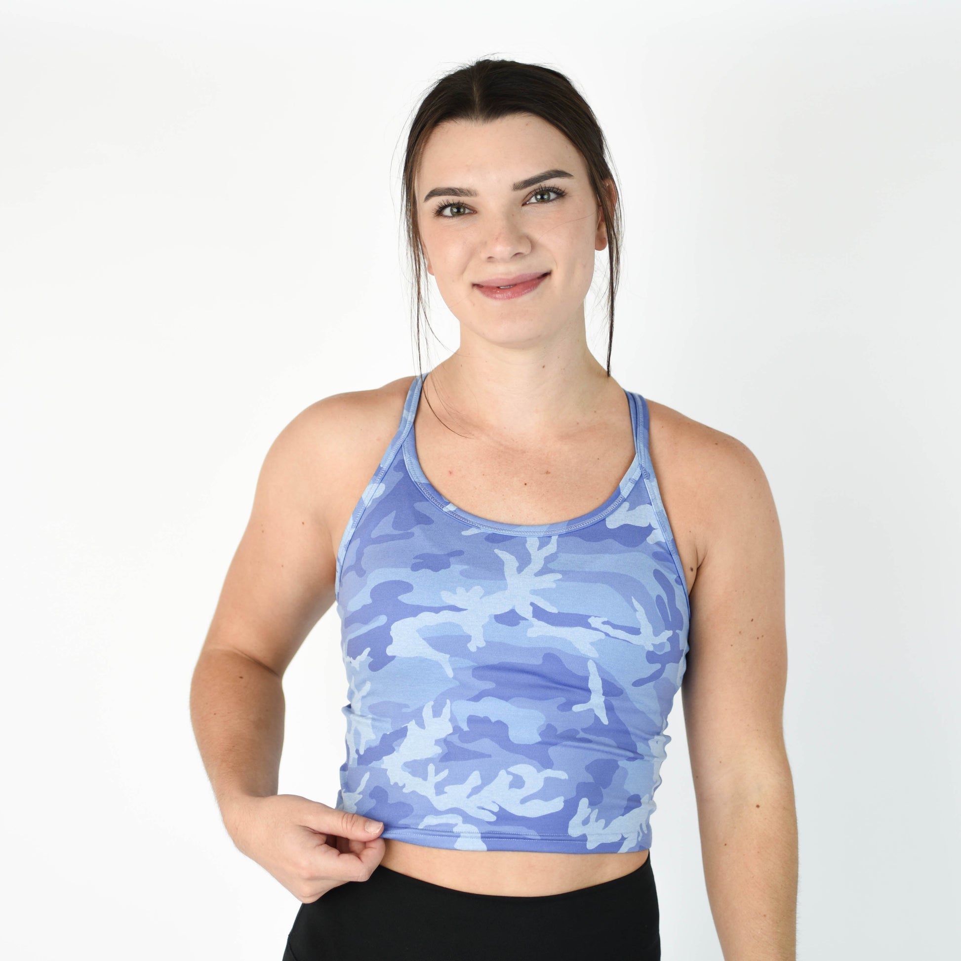 FLEO - Switch Up Crop Tank - Fitted - Tank - peri-camo-1_091d24da-be15-4dd1-8a0a-7a2063168714
