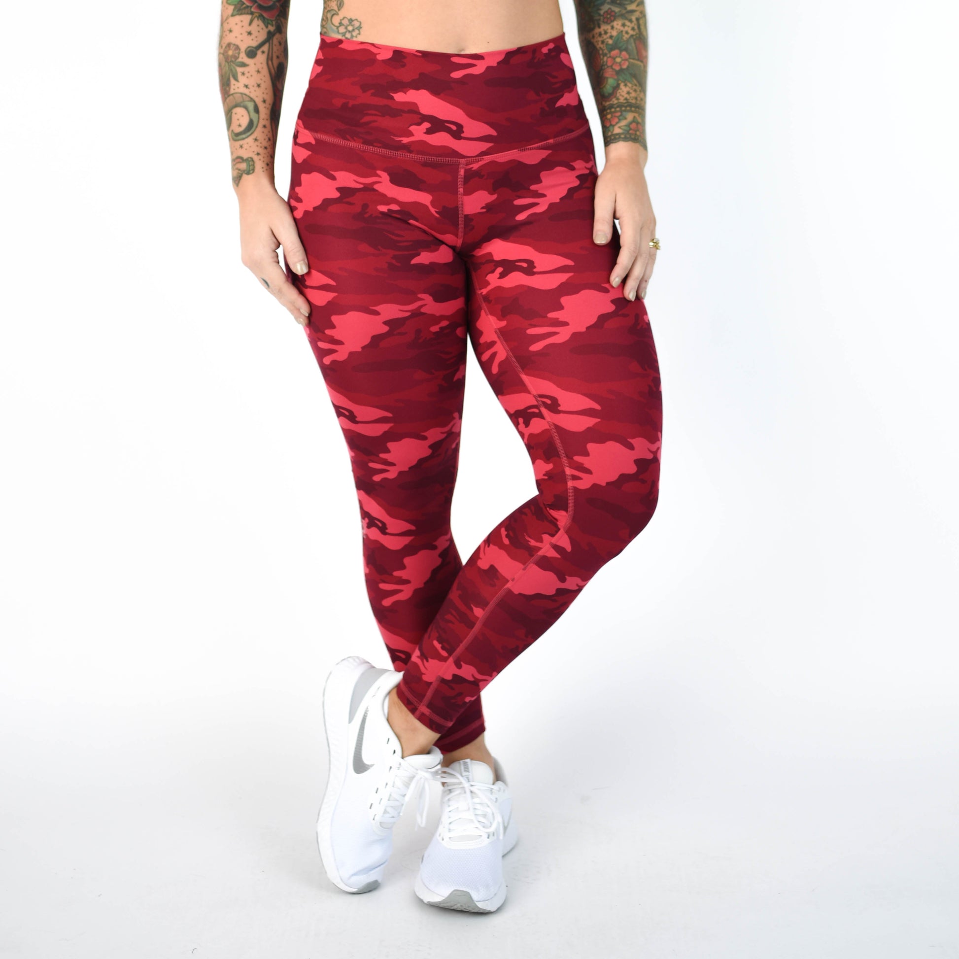 FLEO - El Toro Leggings 25" - High Rise - Leggings - pink-camo-1