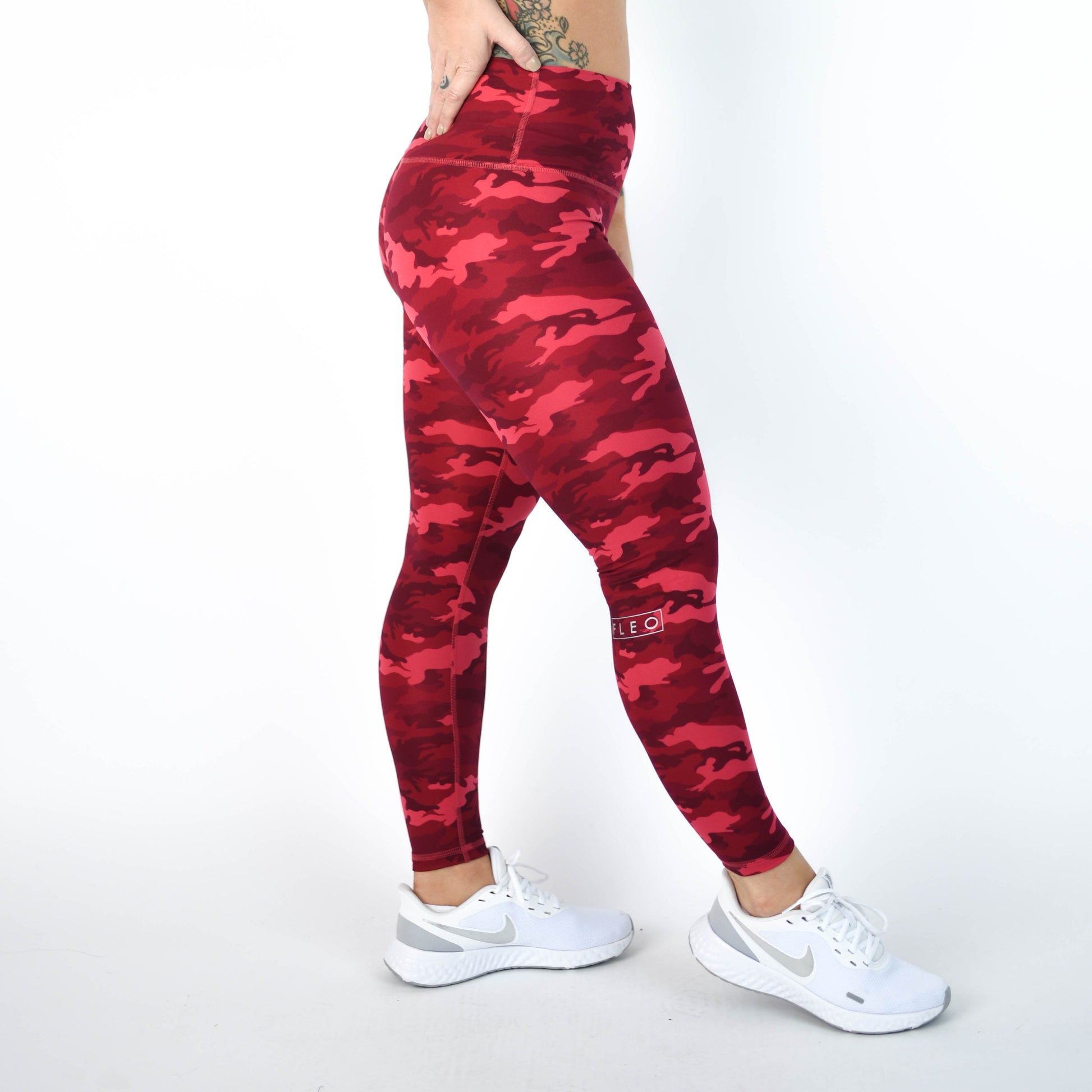 FLEO - El Toro Leggings 25" - High Rise - Leggings - pink-camo-3