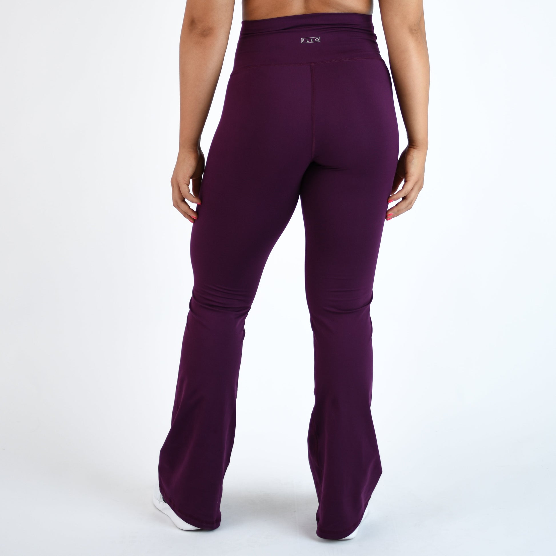 FLEO - Flare Legging - Higher Rise - Leggings - plum-flare-11
