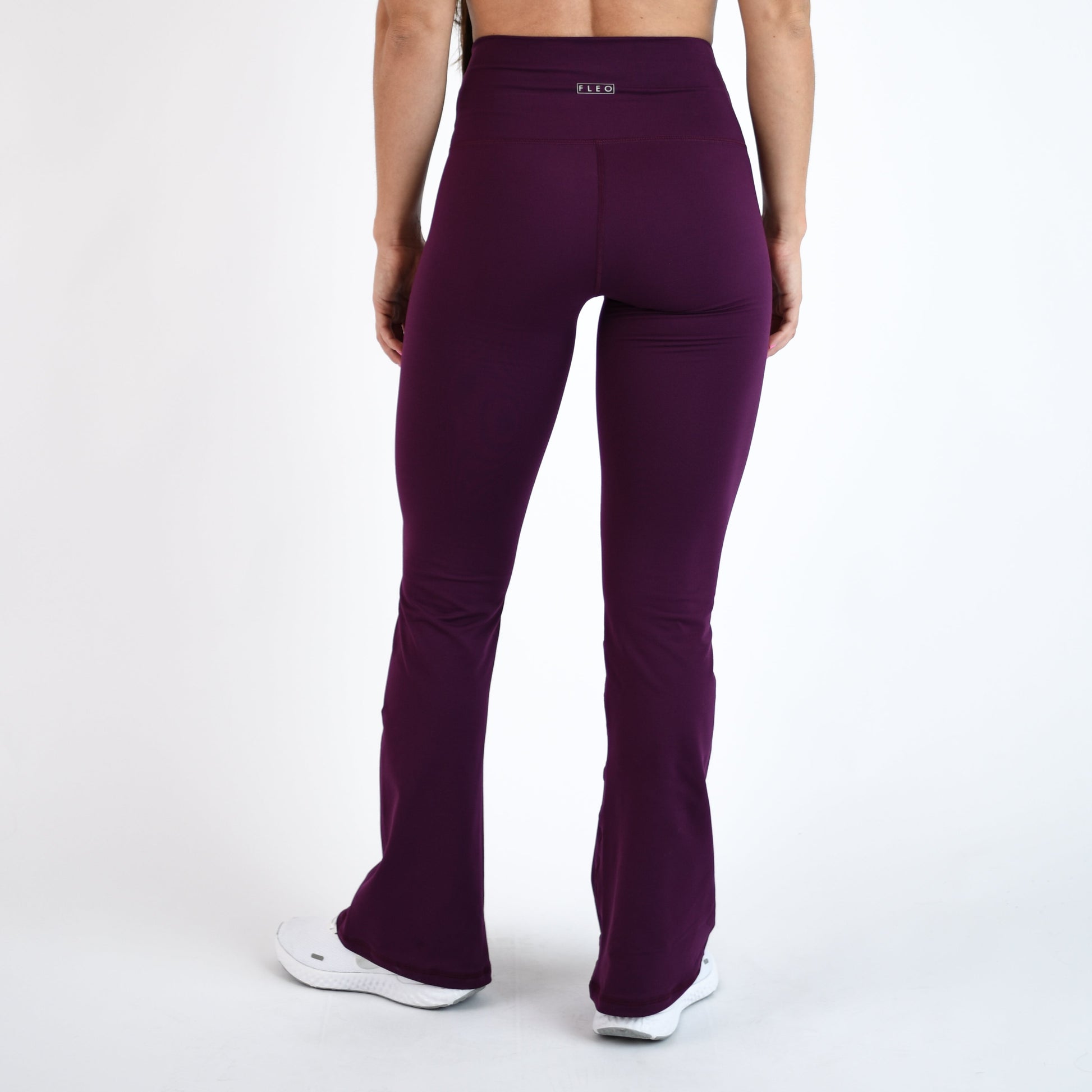 FLEO - Flare Legging - Higher Rise - Leggings - plum-flare-6