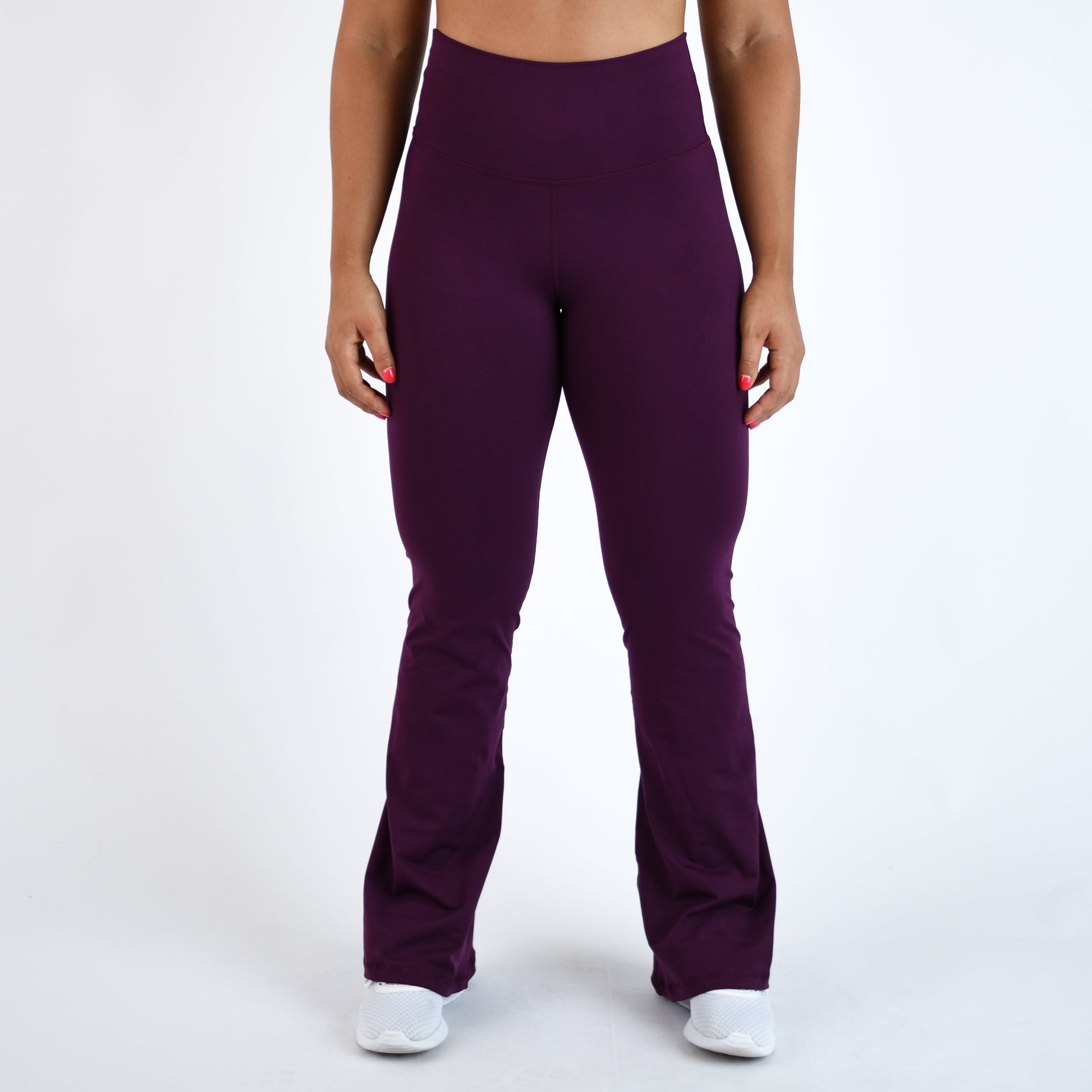 FLEO - Flare Legging - Higher Rise - Leggings - plum-flare-7