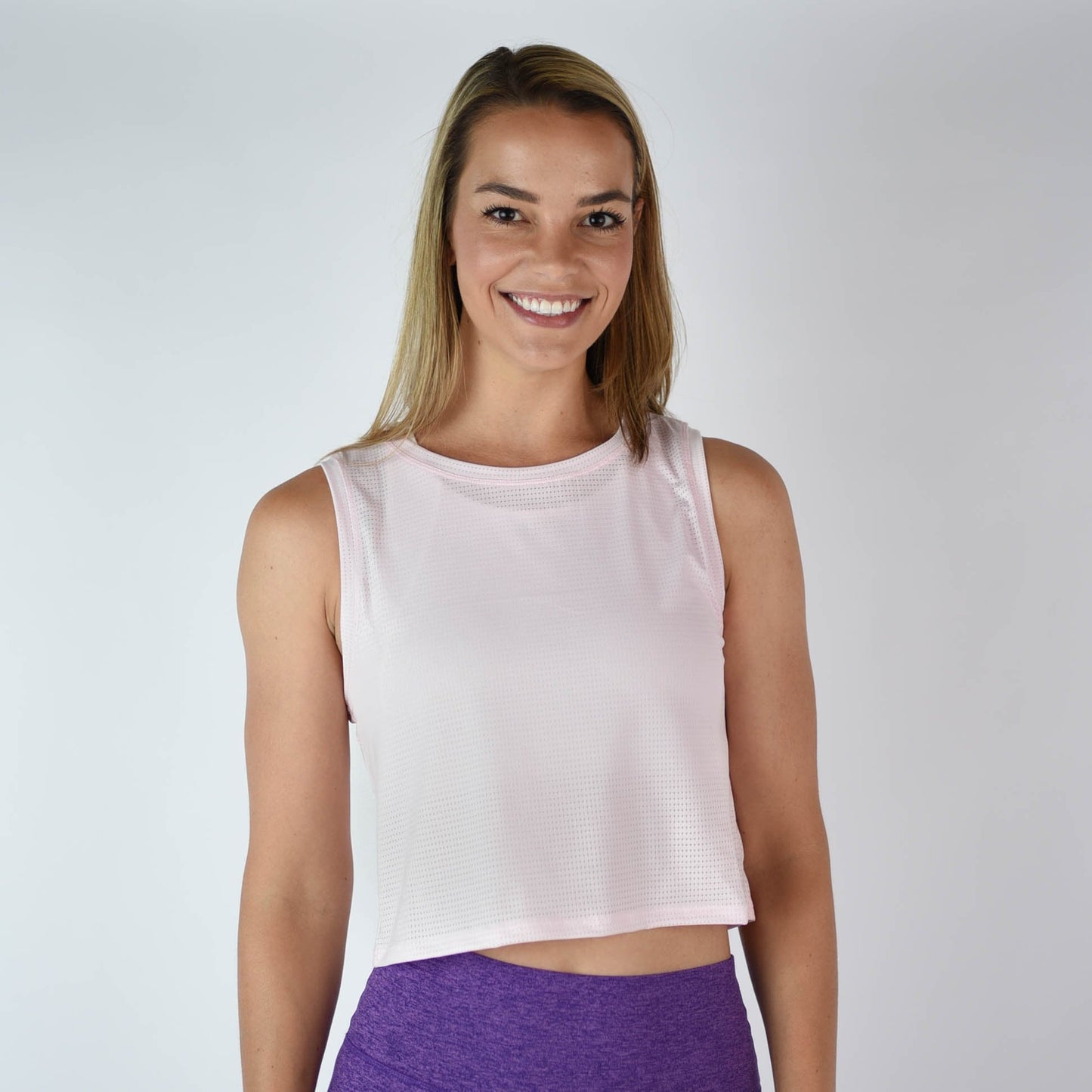 FLEO - Dylan Muscle Crop Tank - Loose Fit - Tank - prism-pink-1