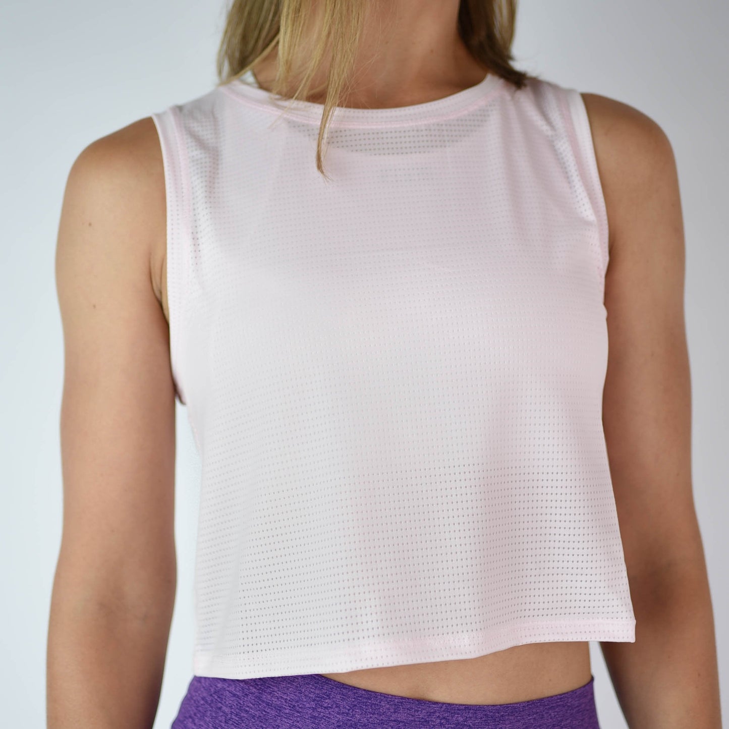 FLEO - Dylan Muscle Crop Tank - Loose Fit - Tank - prism-pink-2