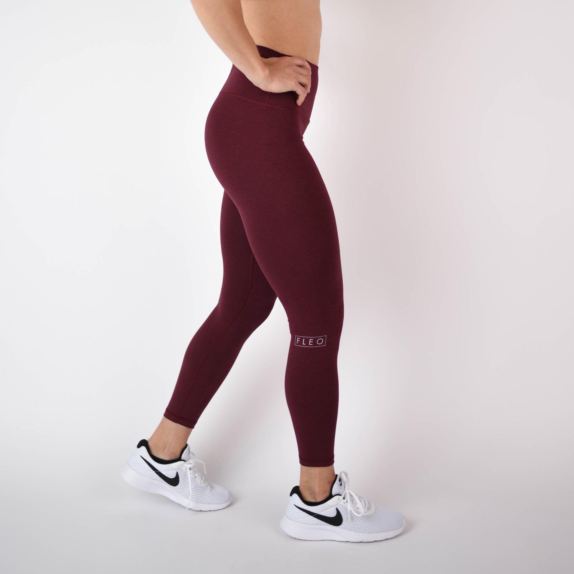 FLEO - El Toro Leggings 25" - High Rise - Leggings - red-wine-3