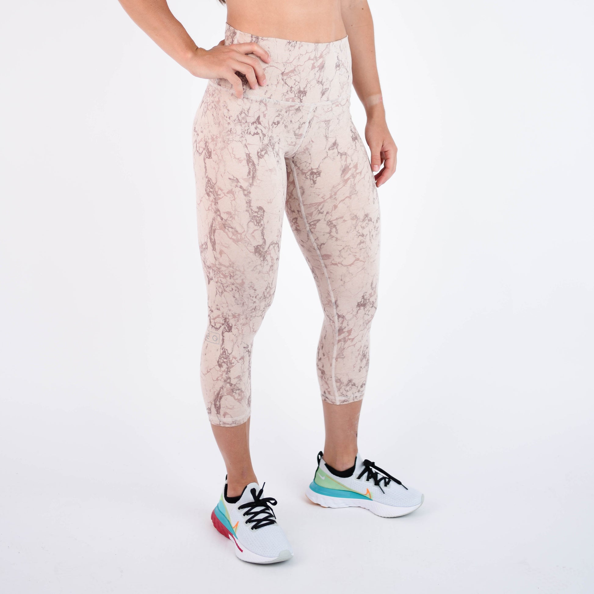 FLEO - El Toro Leggings 21" - High Rise - Leggings - rose-marble-7