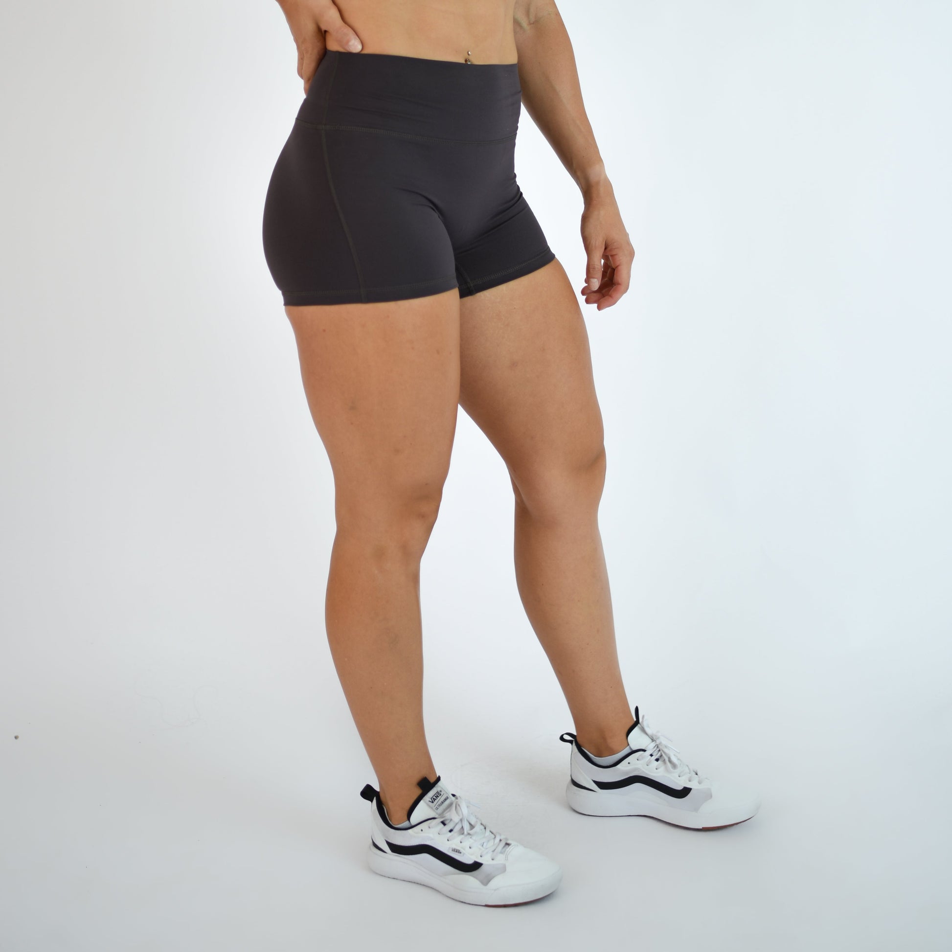 FLEO - Ascend Short 3.25" - No Front Seam - Higher Rise - Shorts - shale-2_ecd0654f-3ba5-4a04-899a-d2230d02d400