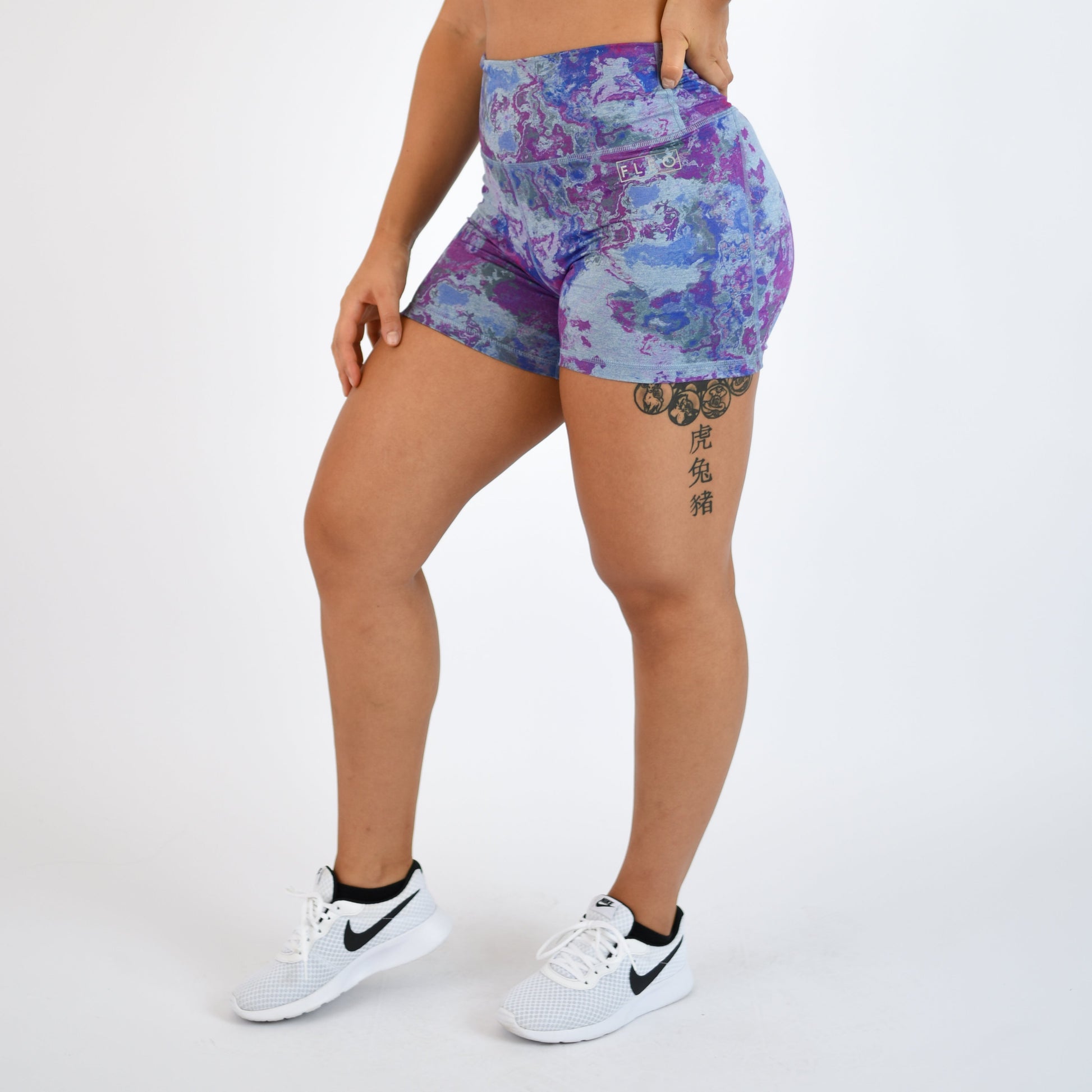 FLEO - True High Contour Short 4" - Higher Rise - Shorts - steellava-2_55550079-e217-4983-8ec2-10593155add5