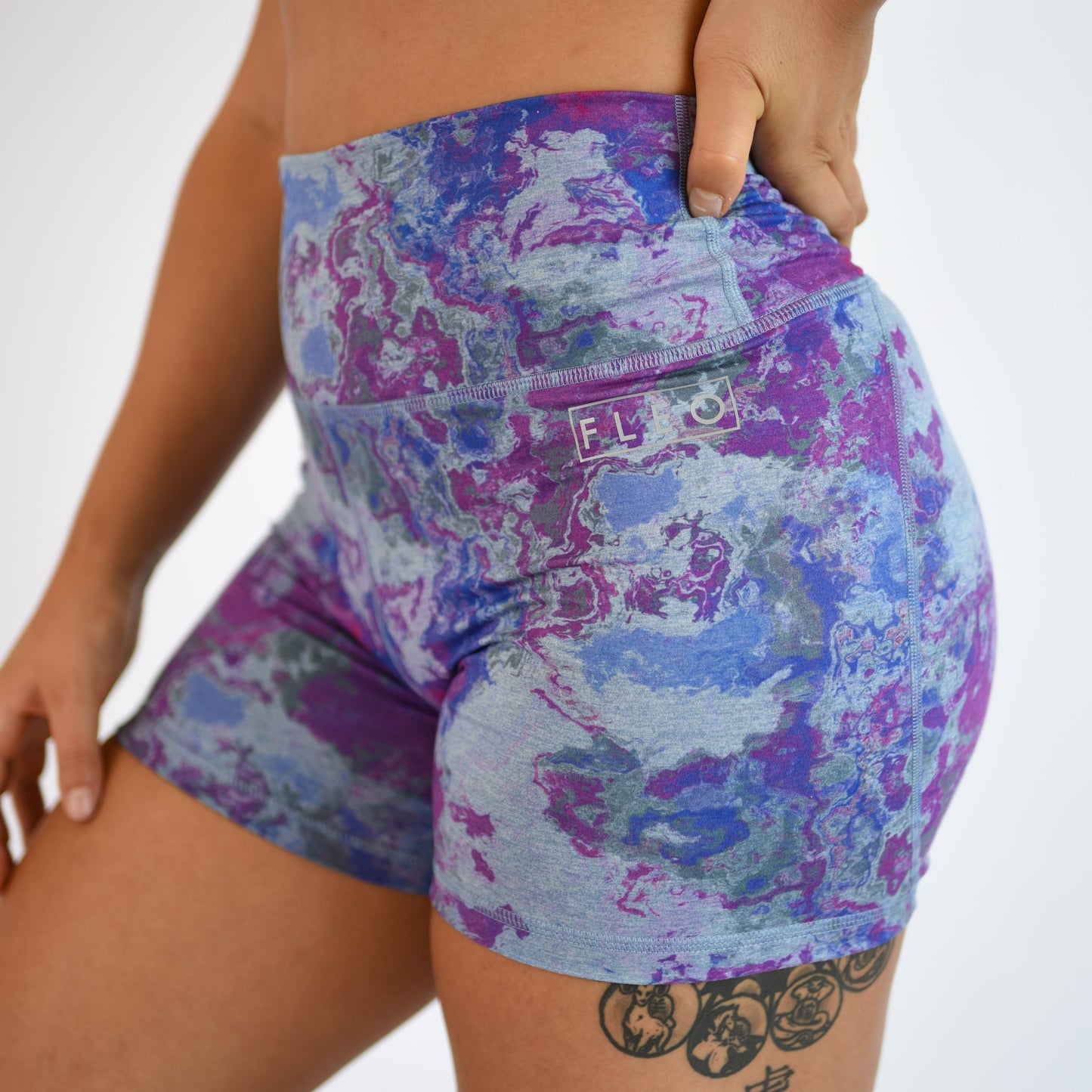FLEO - True High Contour Short 4" - Higher Rise - Shorts - steellava-3_96639533-e8de-493c-9452-ab29289bedf9