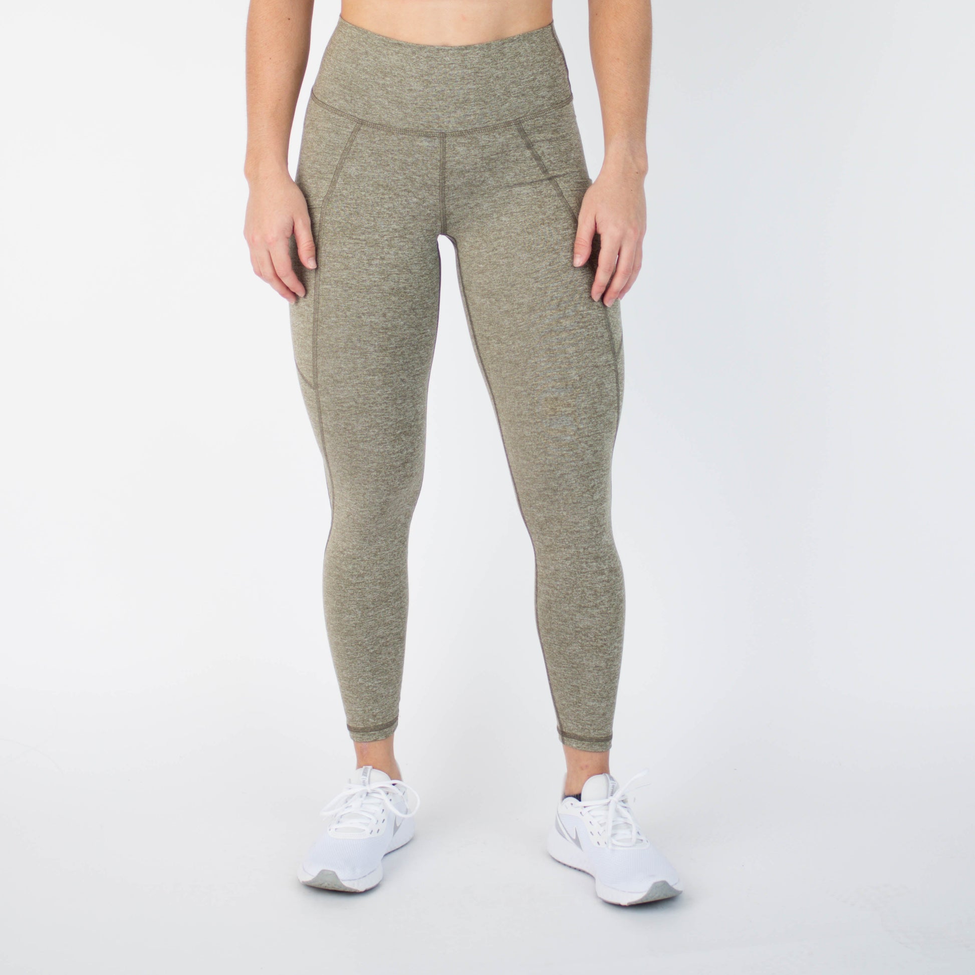 FLEO - Reverie Pocket Leggings 25" - High Rise - Leggings - stone-gray-1_492d4803-d27b-4df7-a14e-4d4812de5803