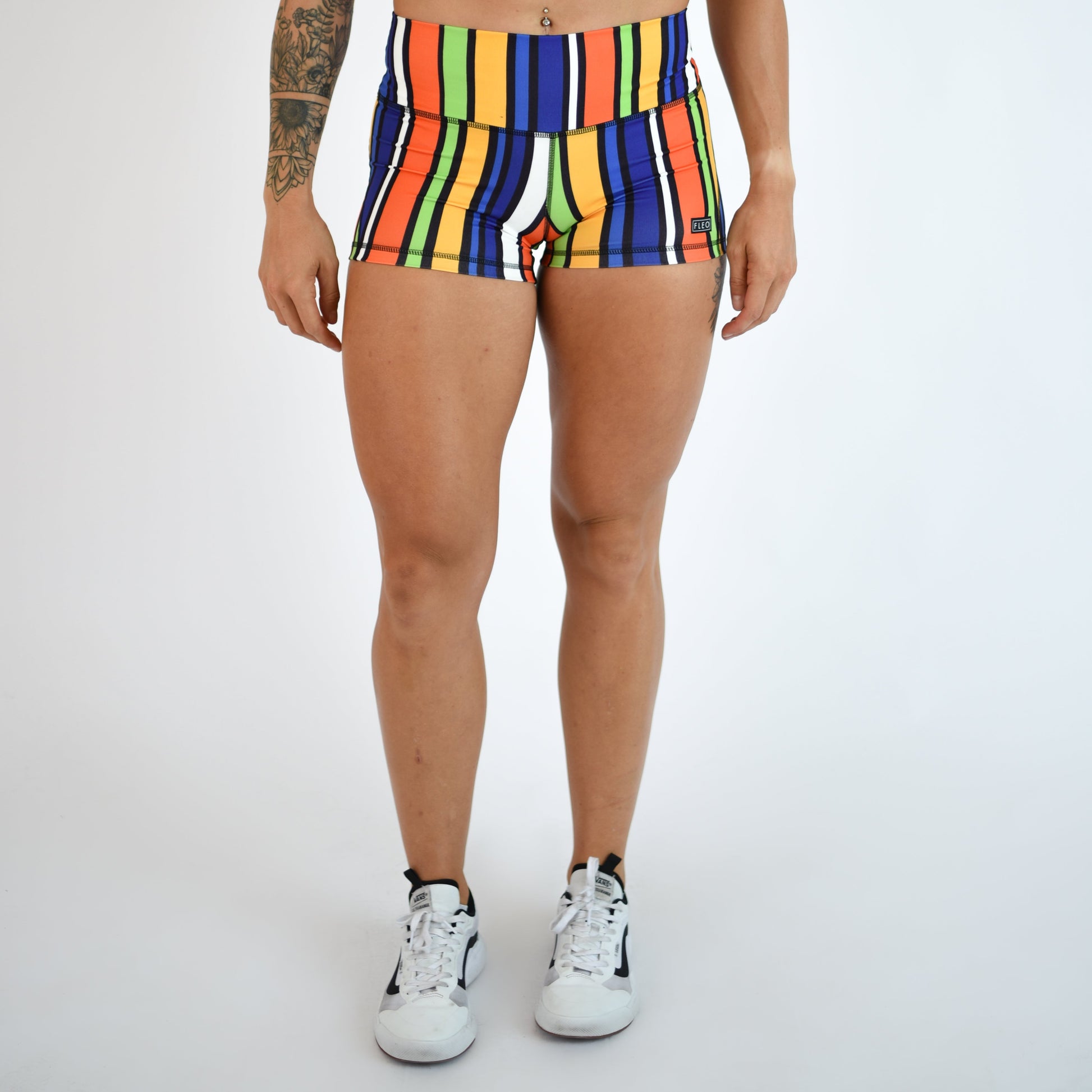 FLEO - Apex Contour Short 3.25" - Mid Rise - Shorts - stripe-1