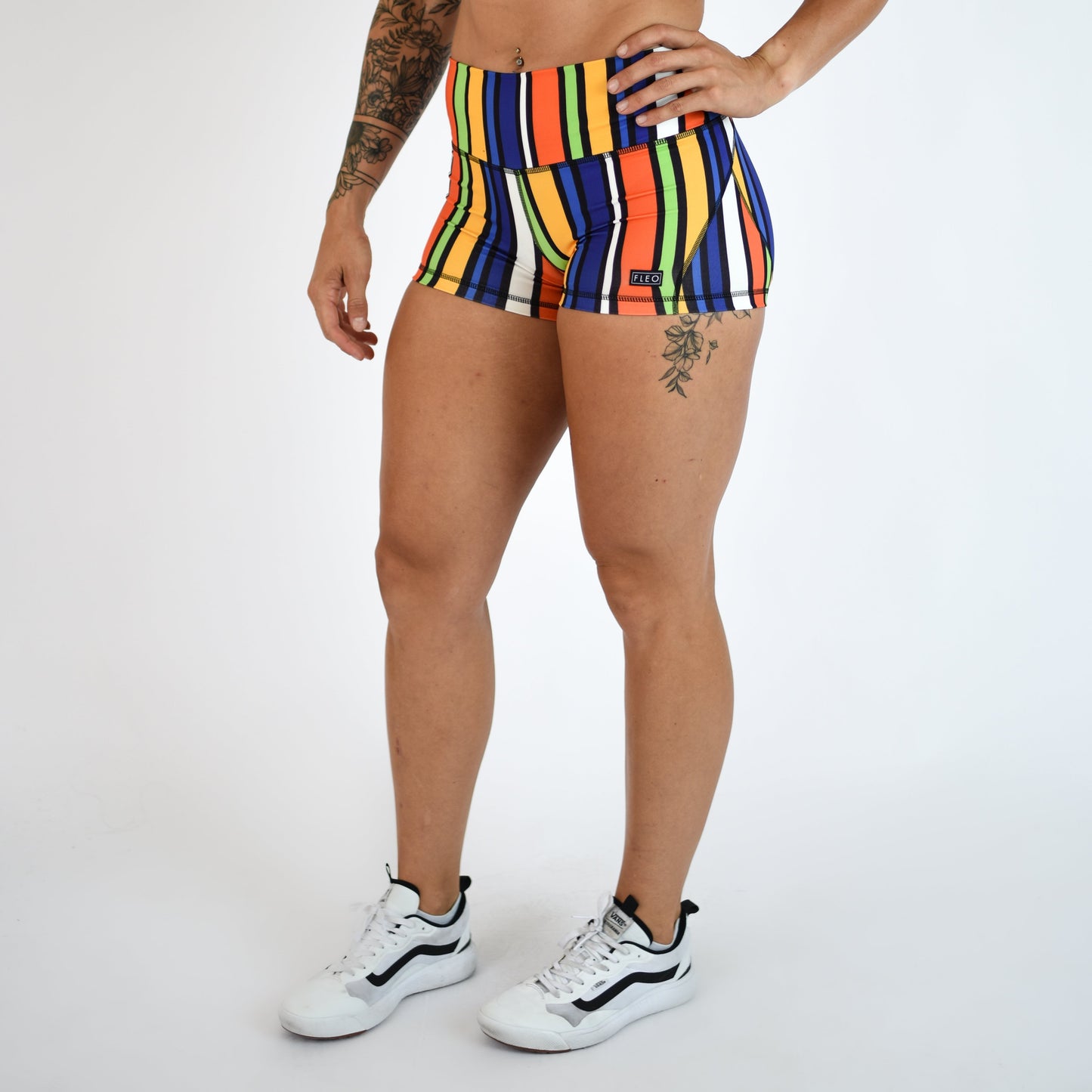 FLEO - Apex Contour Short 3.25" - Mid Rise - Shorts - stripe-2