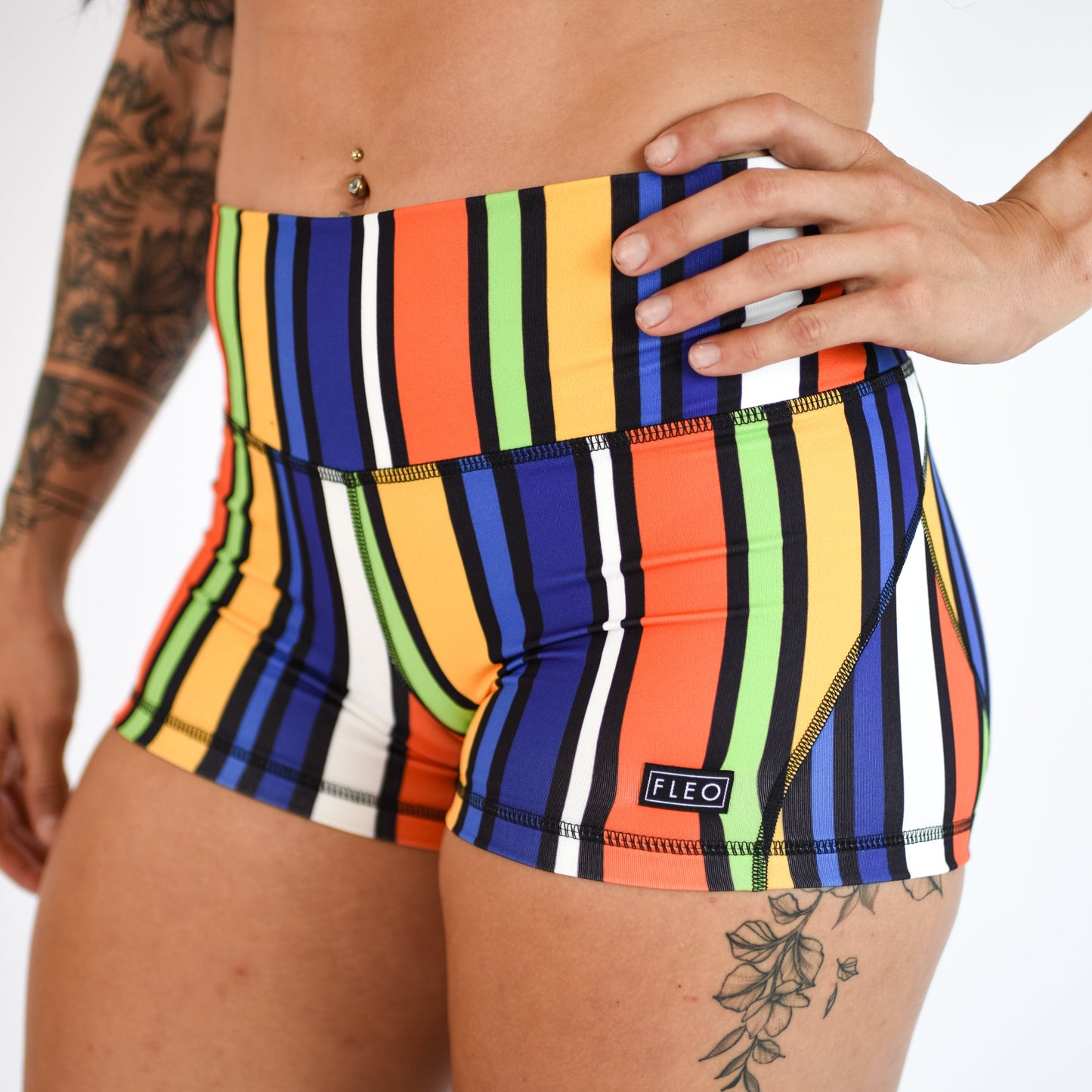 FLEO - Apex Contour Short 3.25" - Mid Rise - Shorts - stripe-3