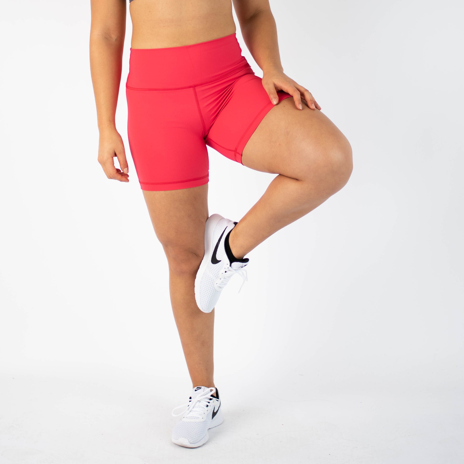 FLEO - Biker Short 6" - High Rise - Shorts - teaberry-1_89b057be-12dc-4dcb-9c05-5ca0045f3a01