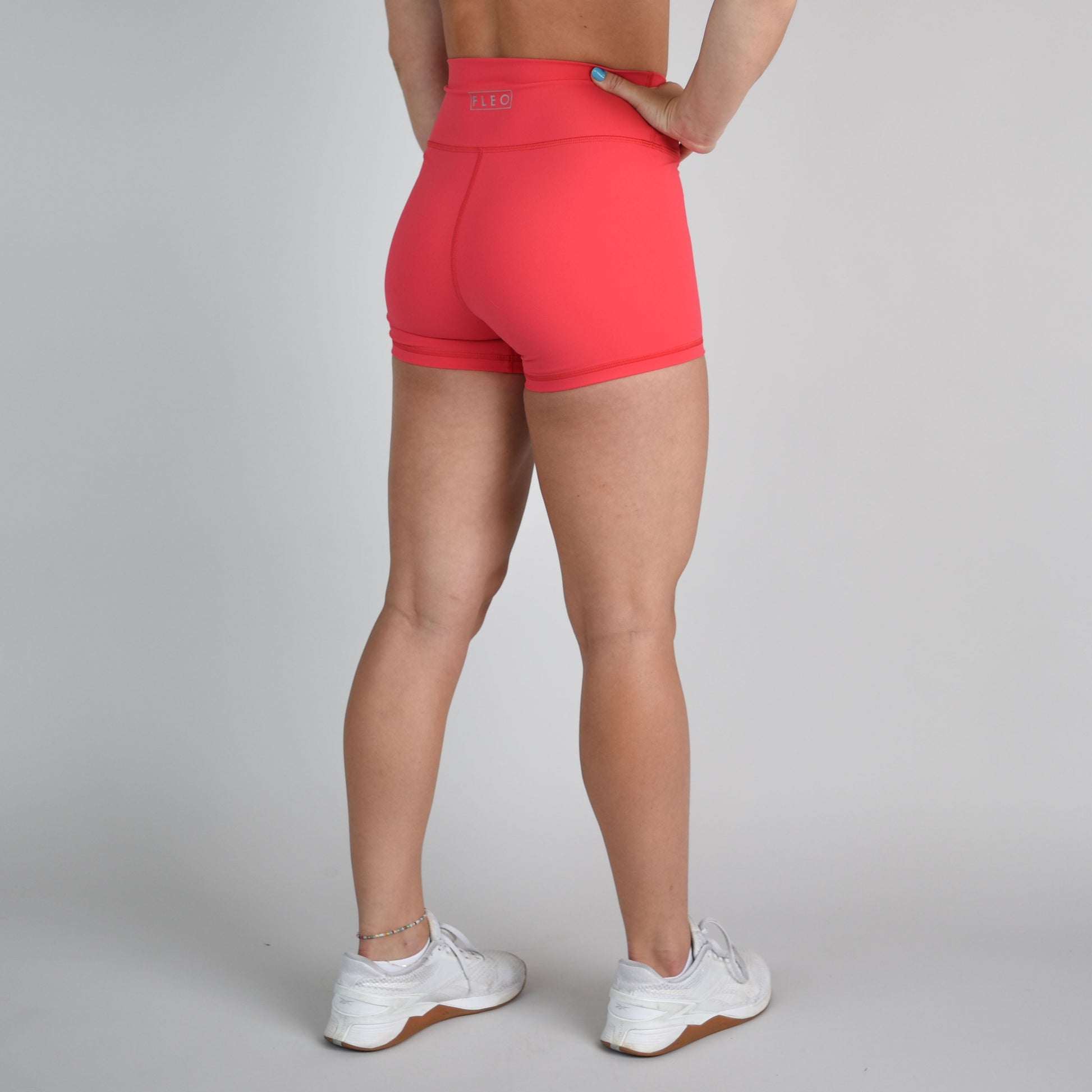 FLEO - V Waistband Short 3.5" - High Rise - Shorts - teaberry-4_ba7fa3f9-d9c8-43bb-9324-9e218f512402