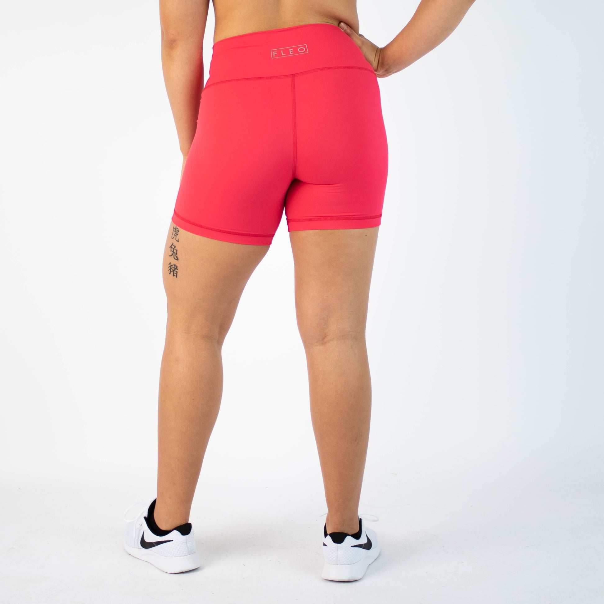 FLEO - Biker Short 6" - High Rise - Shorts - teaberry-6_f628da56-e0f8-4797-acbc-5af86894254b