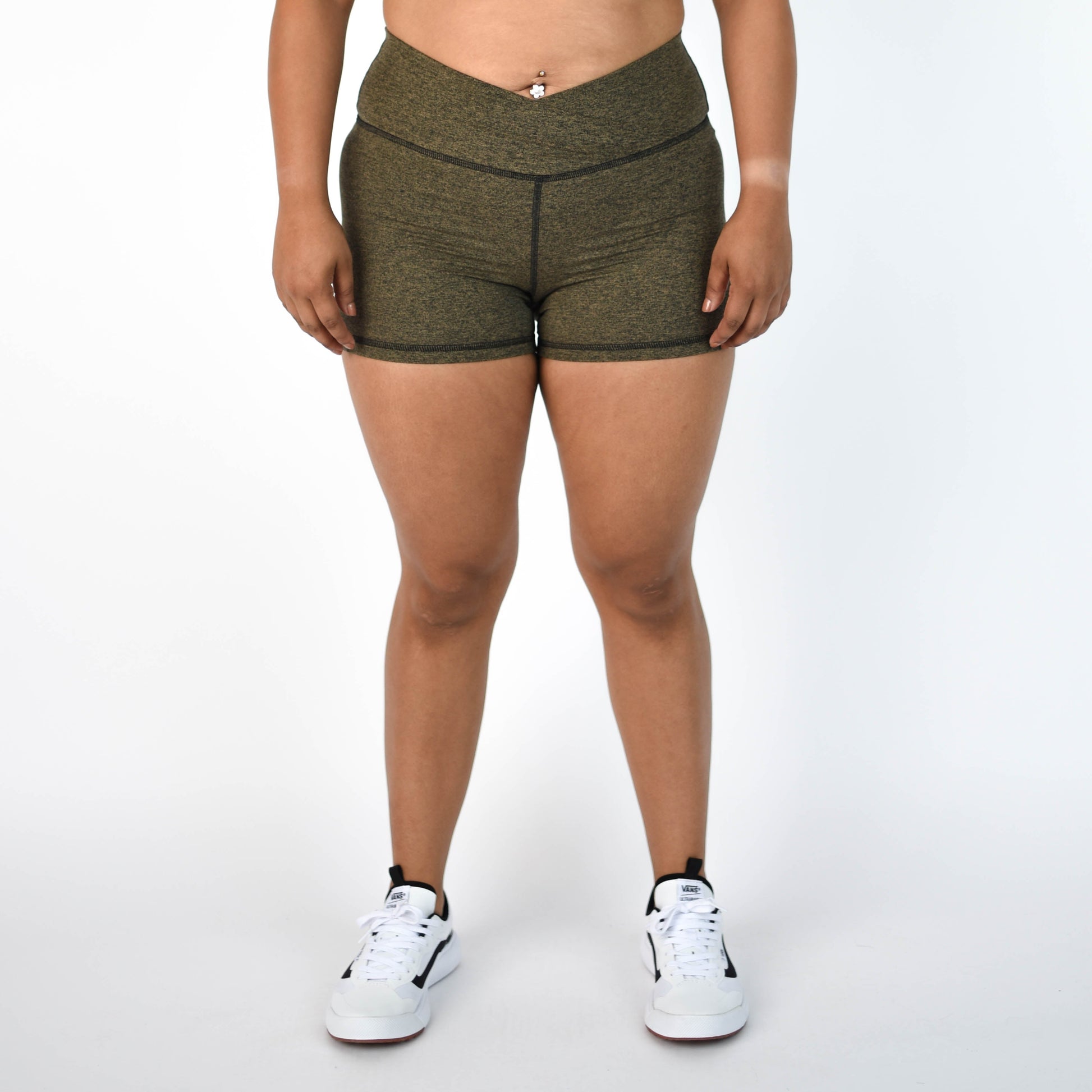 FLEO - V Waistband Short 3.5" - High Rise - Shorts - toffee-1_777b7a8e-999c-4be4-b764-959b4de36a9f