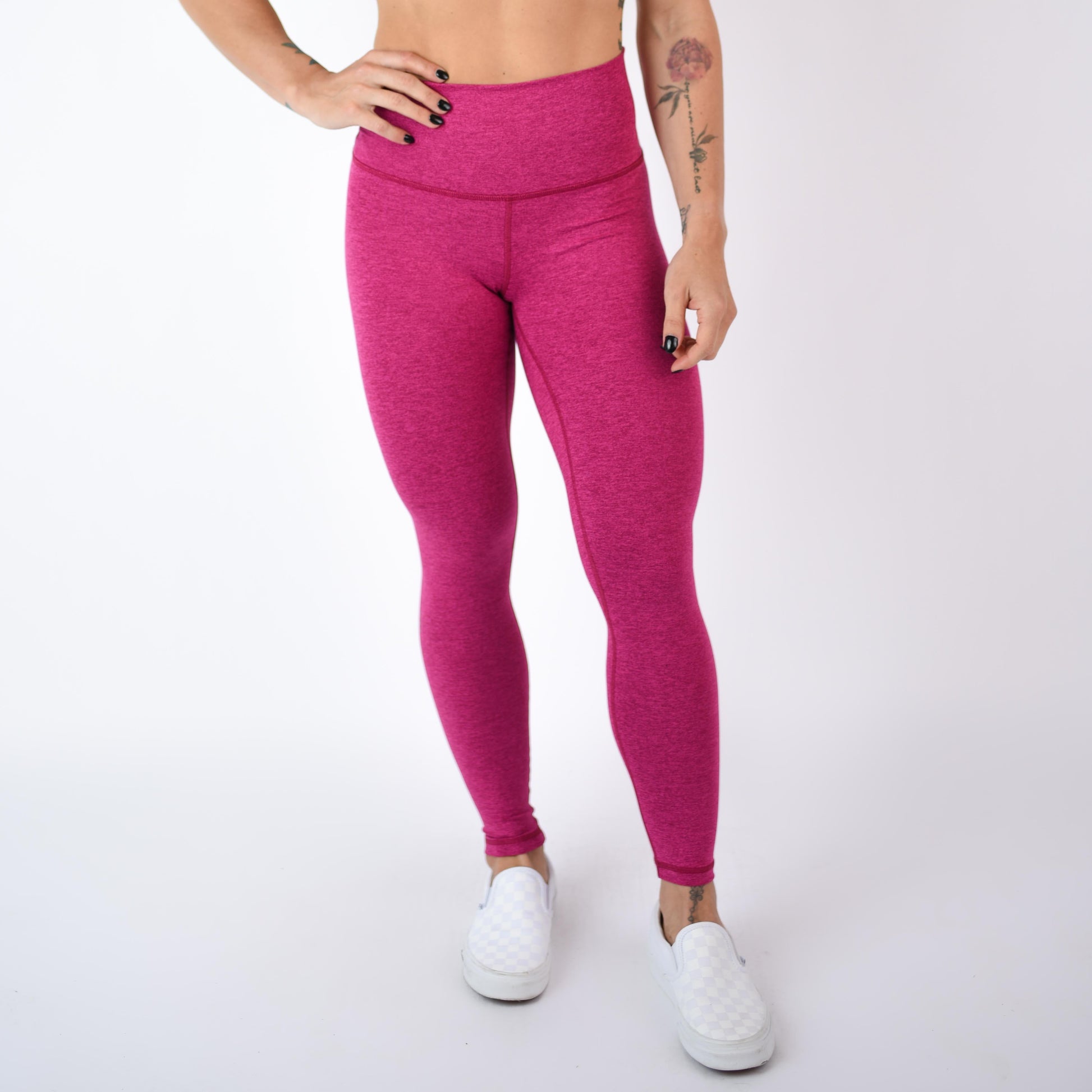 FLEO - El Toro Leggings 25" - High Rise - Leggings - very-berry-1