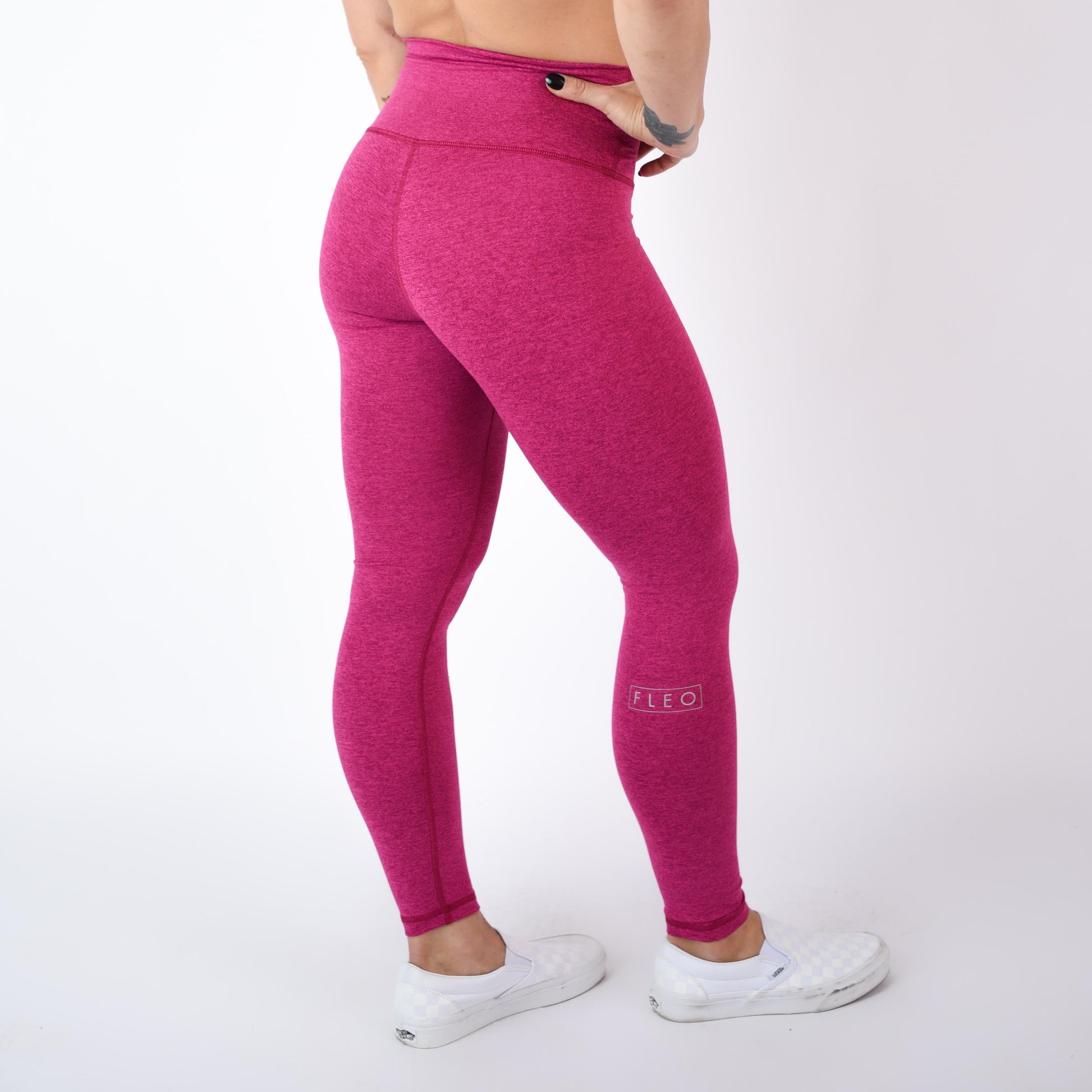 FLEO - El Toro Leggings 25" - High Rise - Leggings - very-berry-4