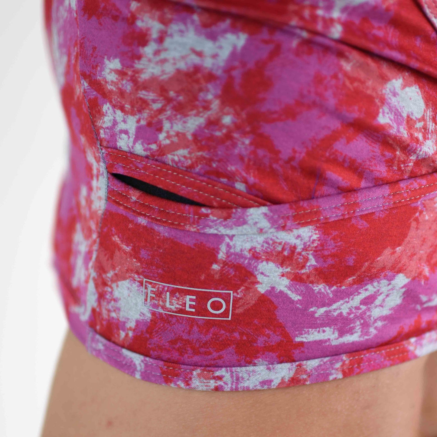 FLEO - Wrap Crop Tank - Fitted - Tank - watermelon-calin-6_b736044a-d118-4ac6-9e11-03df427cfbb8