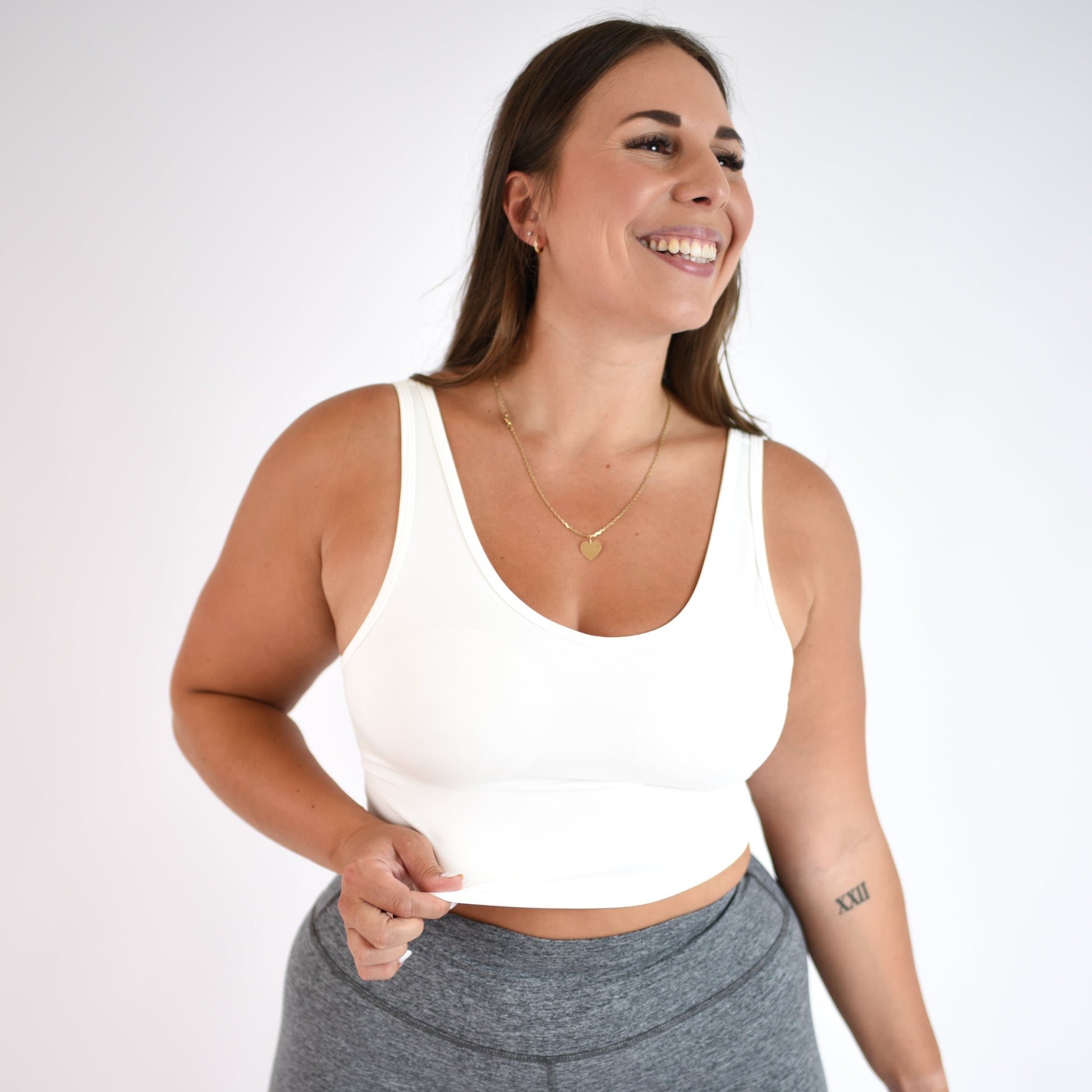 FLEO - Wrap Crop Tank - Fitted - Tank - white-1_fce35dd7-c959-4387-81f0-94a887dd45df