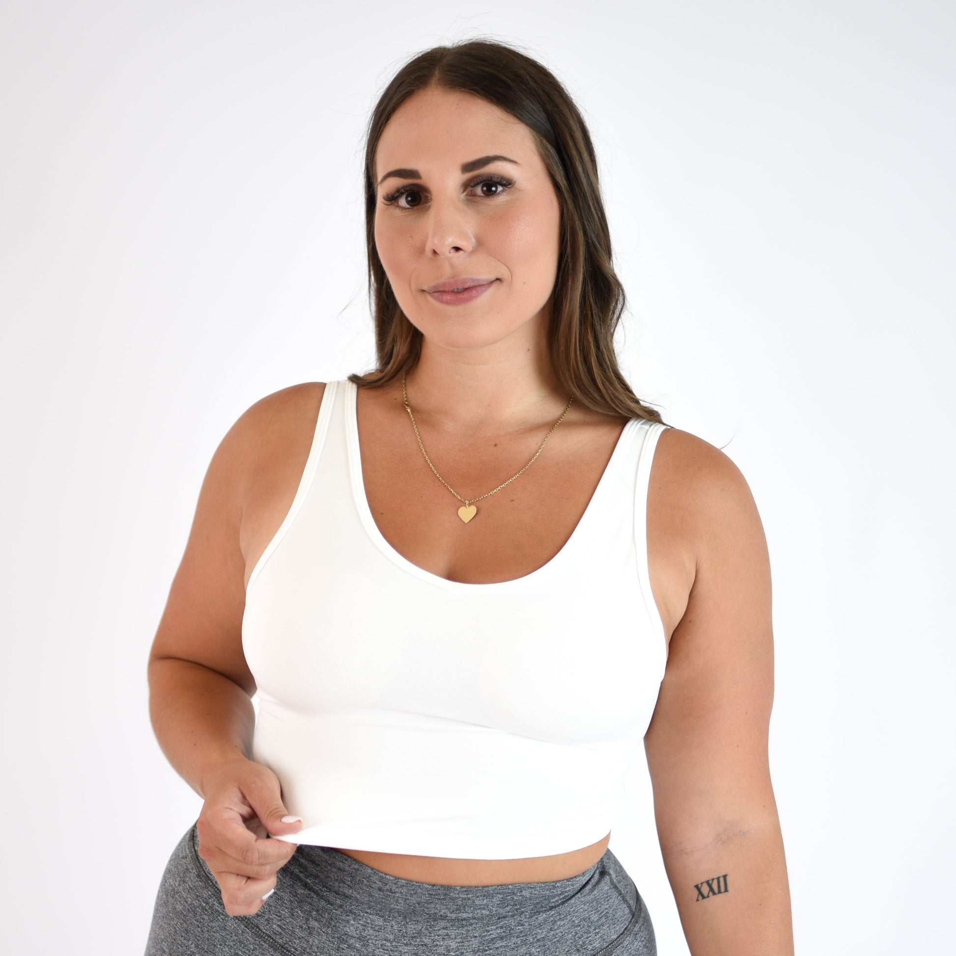 FLEO - Wrap Crop Tank - Fitted - Tank - white-2_8ef28ce5-4a58-4bc4-a051-dfe28a8cd61e