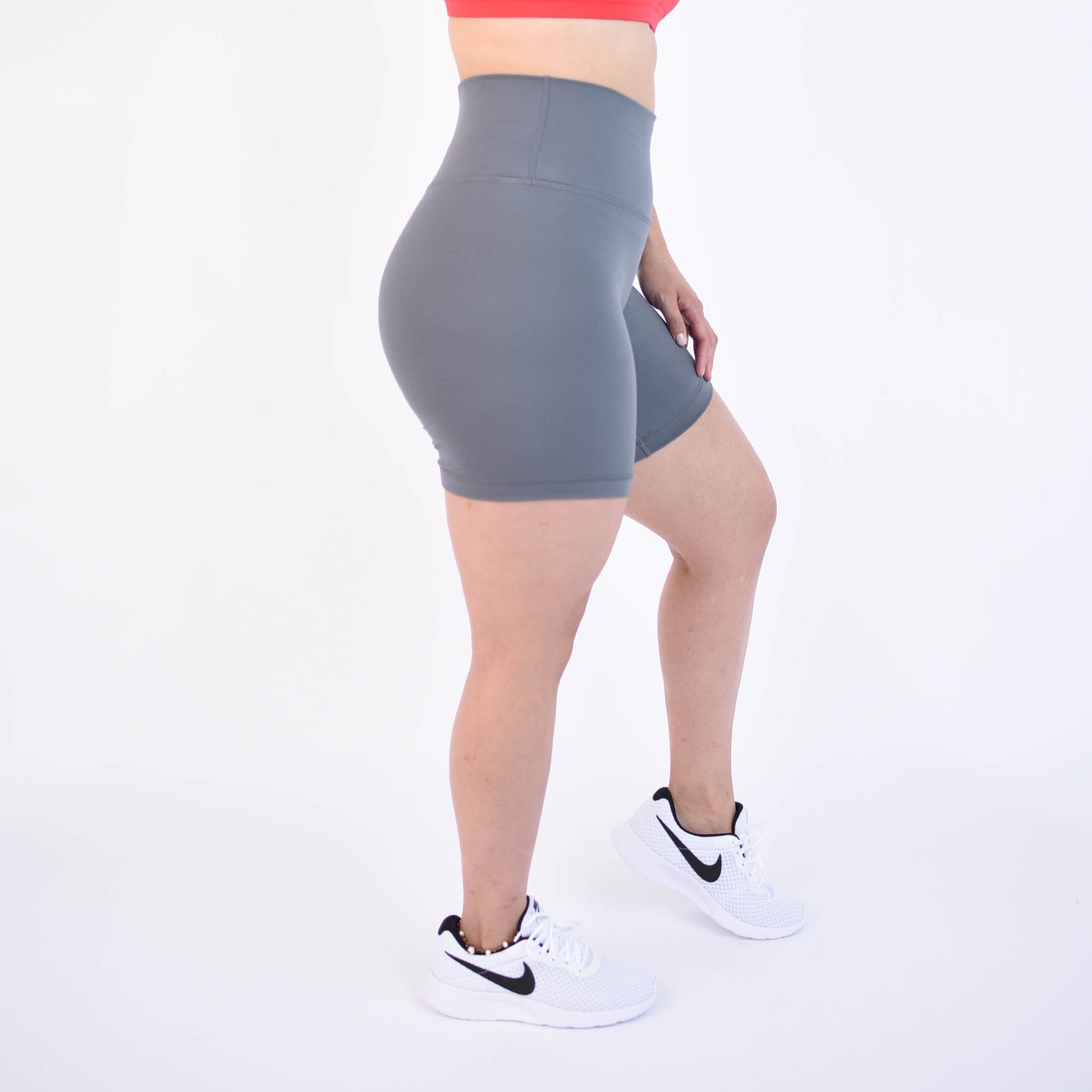 FLEO - Biker Short 6" - High Rise - Shorts - Castlerock-3_5c6f0010-63fd-401d-8b4b-d095b5412032