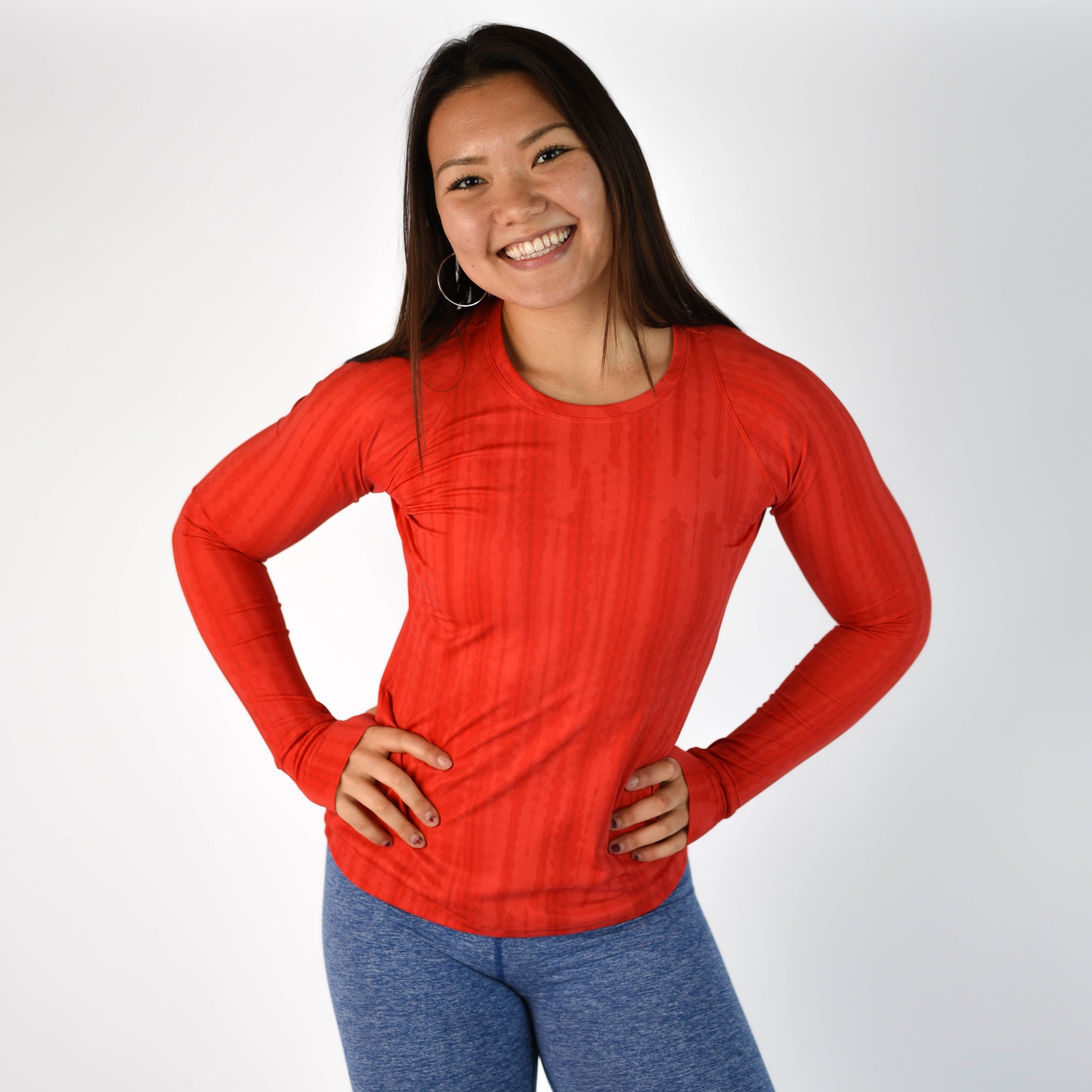 FLEO - Foundation Full Long Sleeve - Long Sleeve - Coral-shib-2