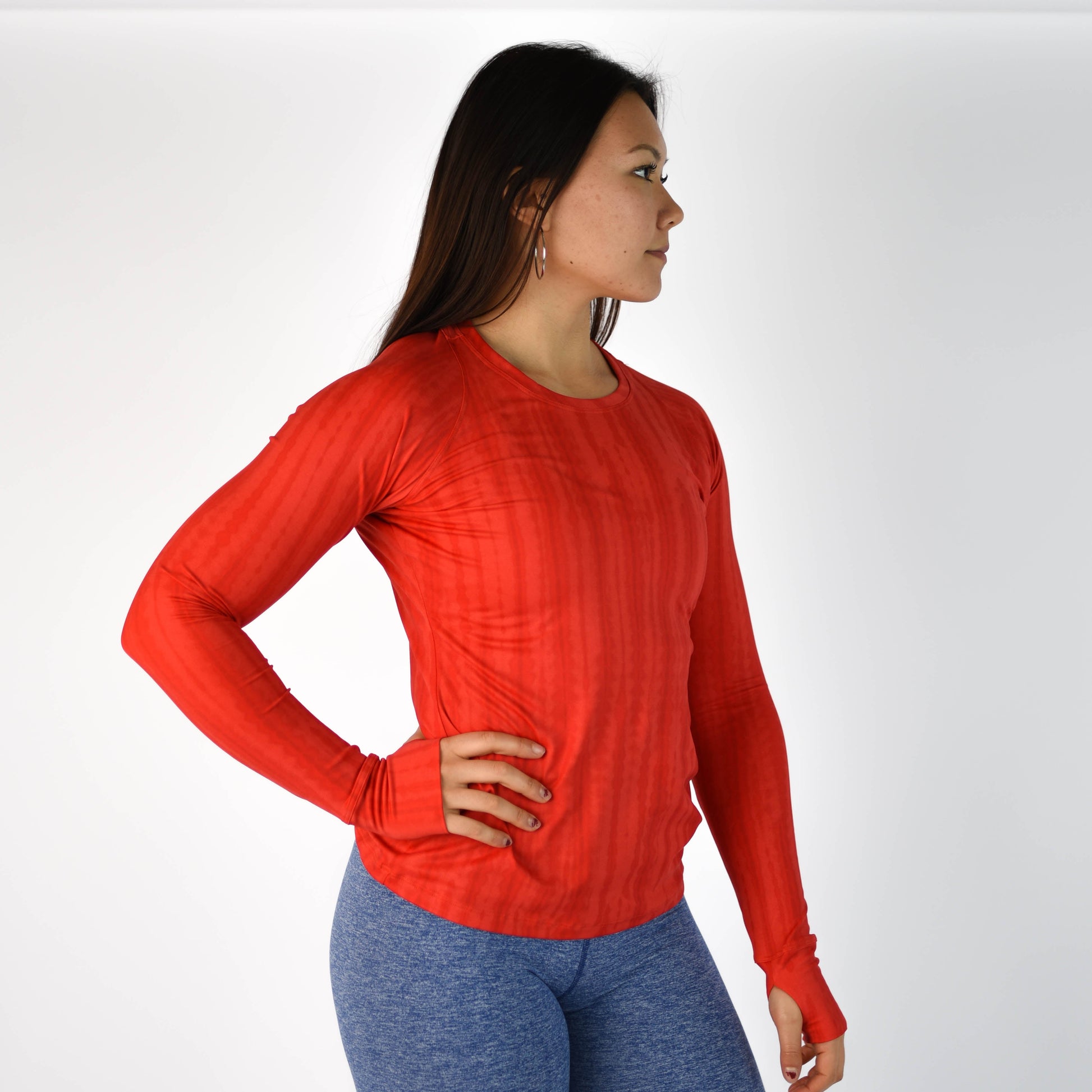 FLEO - Foundation Full Long Sleeve - Long Sleeve - Coral-shib-3