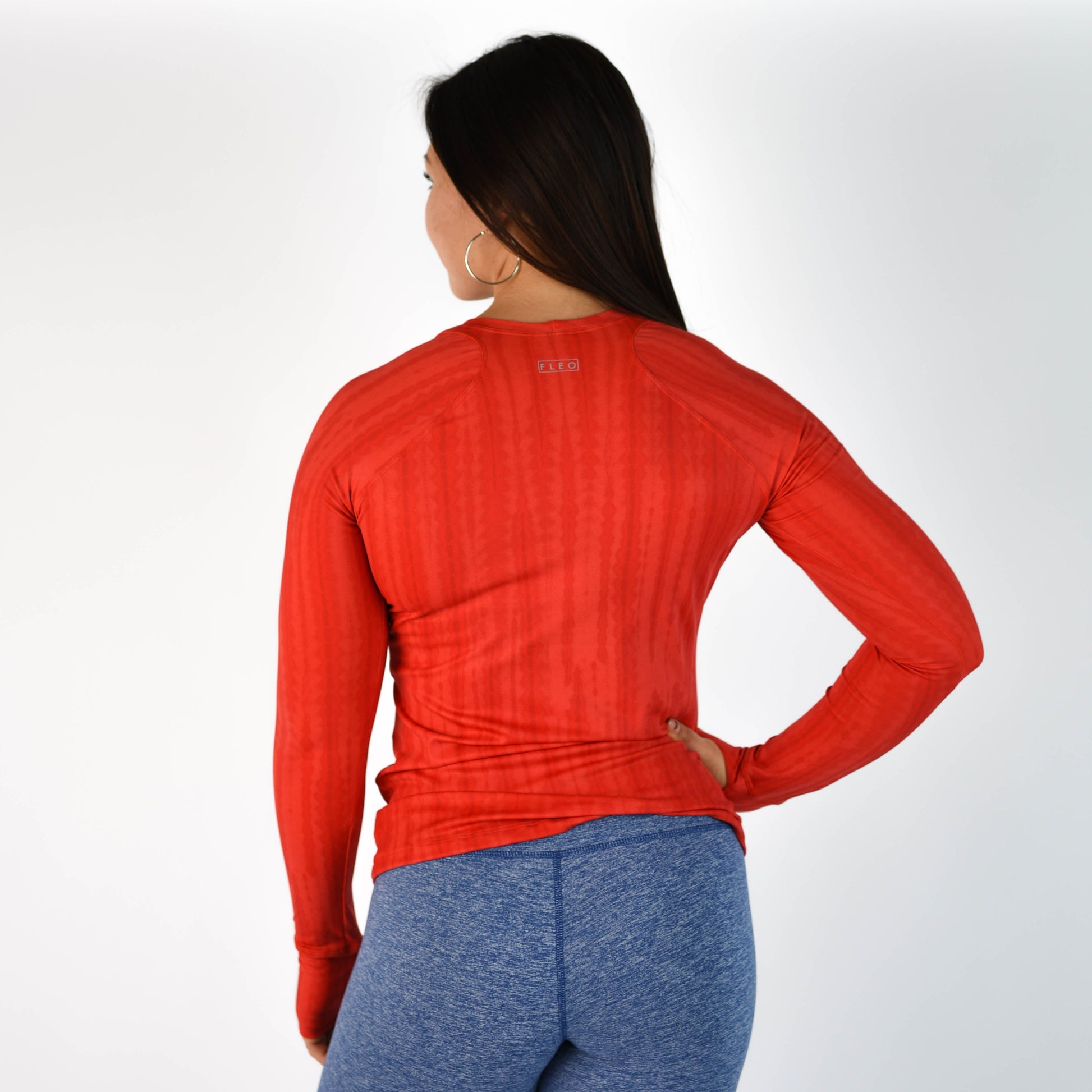 FLEO - Foundation Full Long Sleeve - Long Sleeve - Coral-shib-4