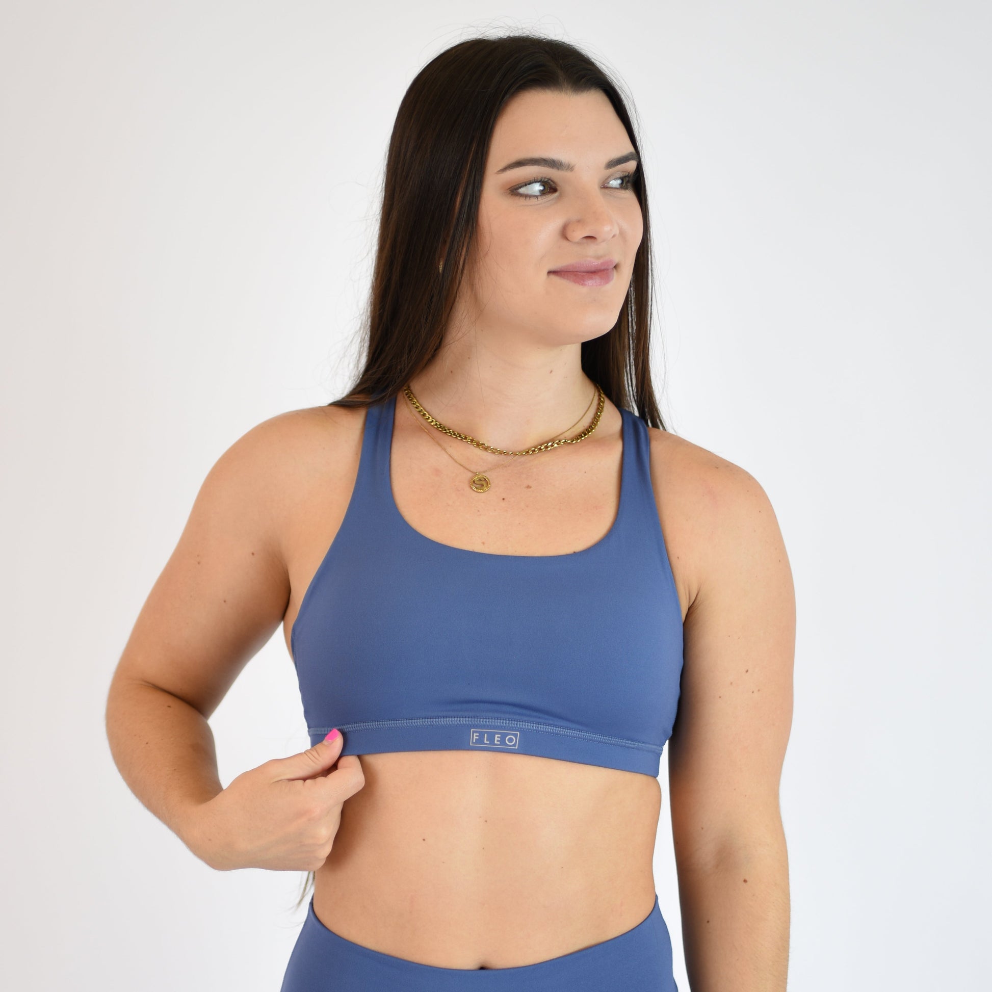 FLEO - Isla Sports Bra - Medium Support - Sports Bra - GrayBlue-1