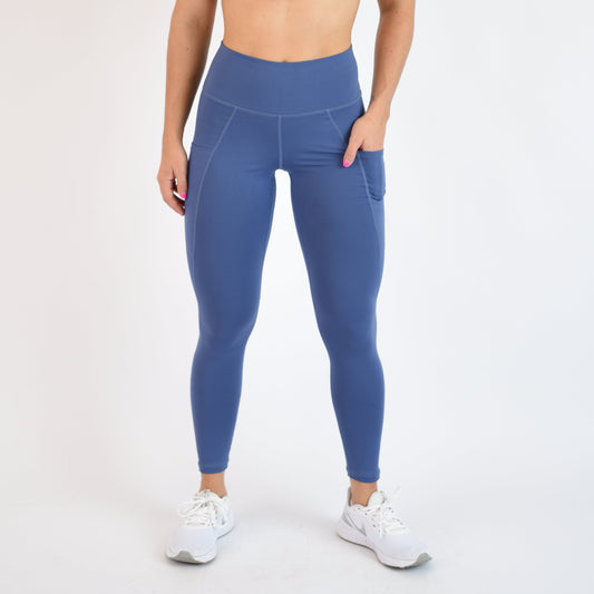 FLEO - Reverie Pocket Leggings 25" - High Rise - Leggings - GrayBlue-1_1168e791-119b-4739-b2de-80c00ab3be2c