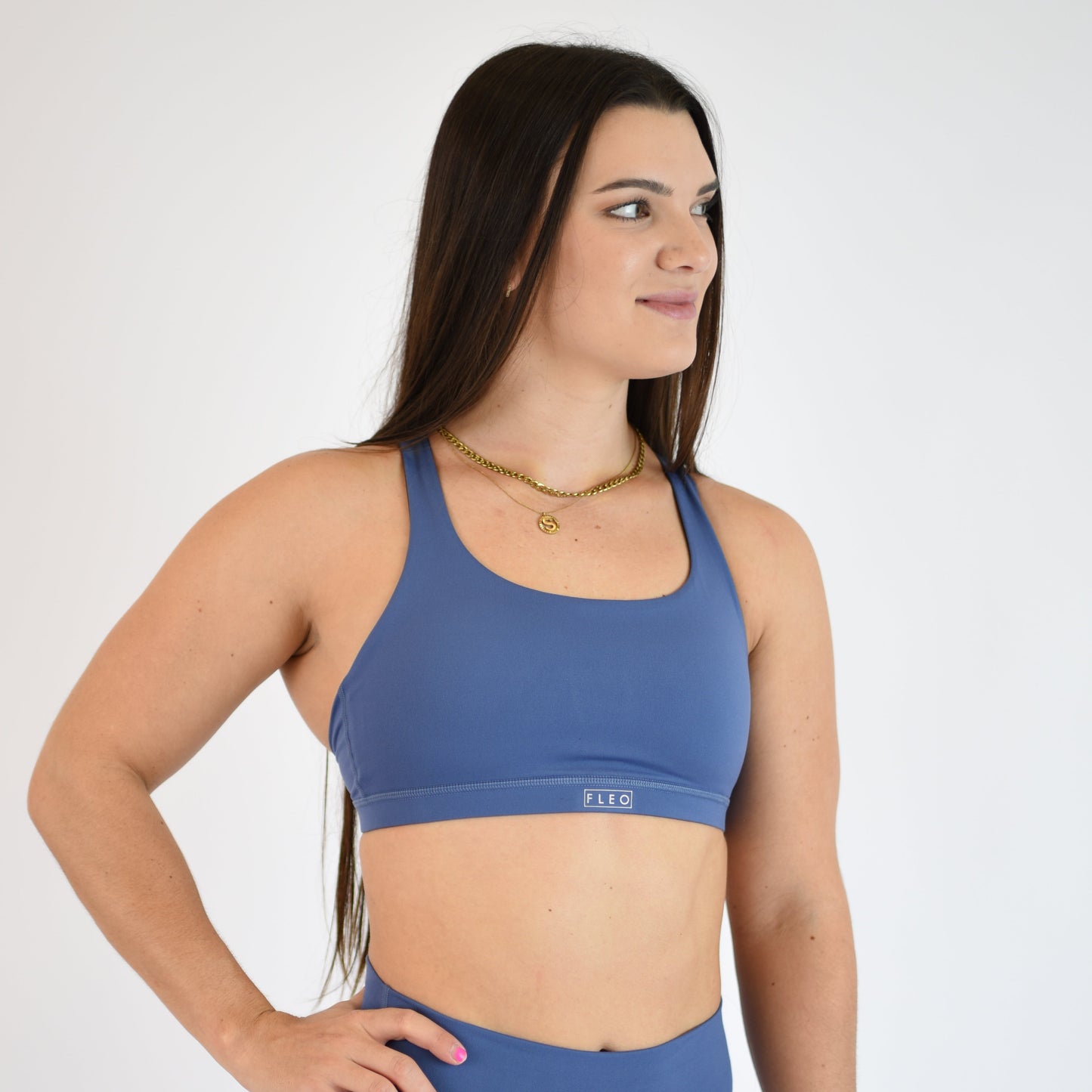 FLEO - Isla Sports Bra - Medium Support - Sports Bra - GrayBlue-3